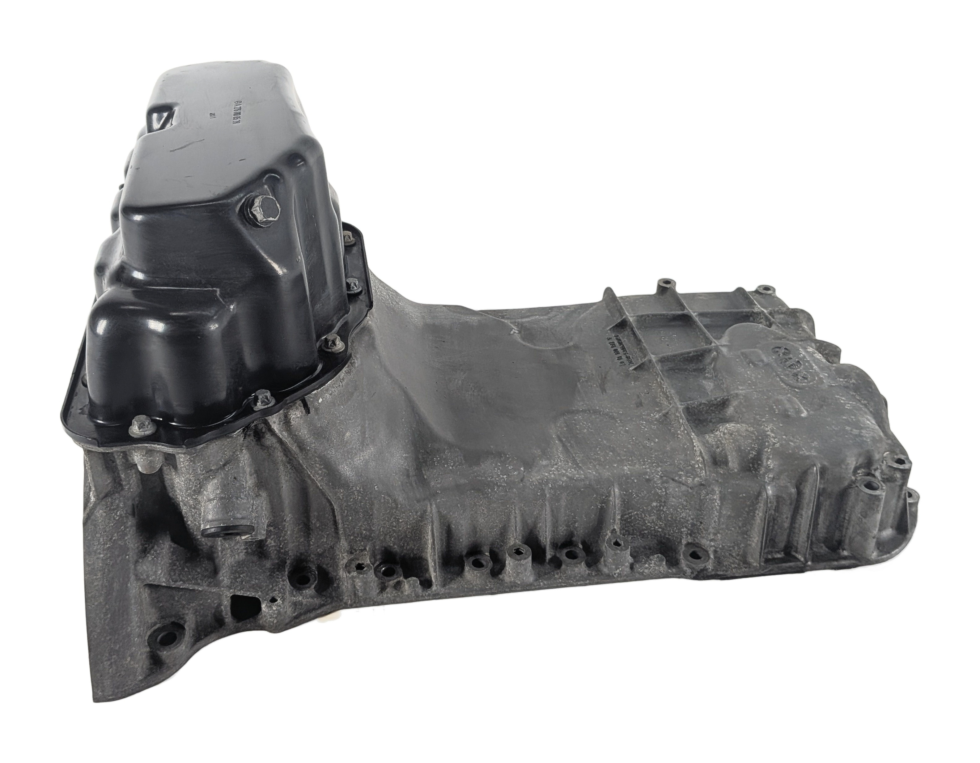 2012 MERCEDES ML350 (W166) 3.5L (276.955) ENGINE UPPER LOWER OIL PAN SET/2 — exact item pictured