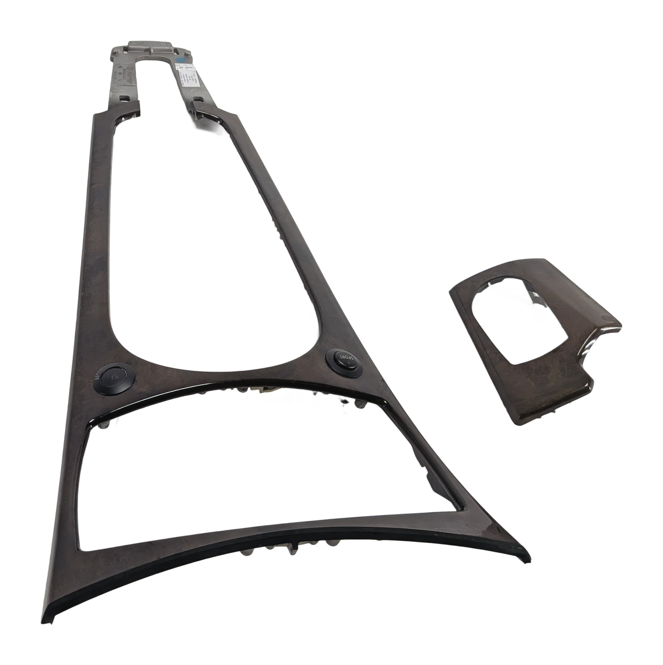 2006 BMW Z4 (E85/E86) INTERIOR DASH CENTER CONSOLE TRIM SET/2 (Wood) — exact item pictured