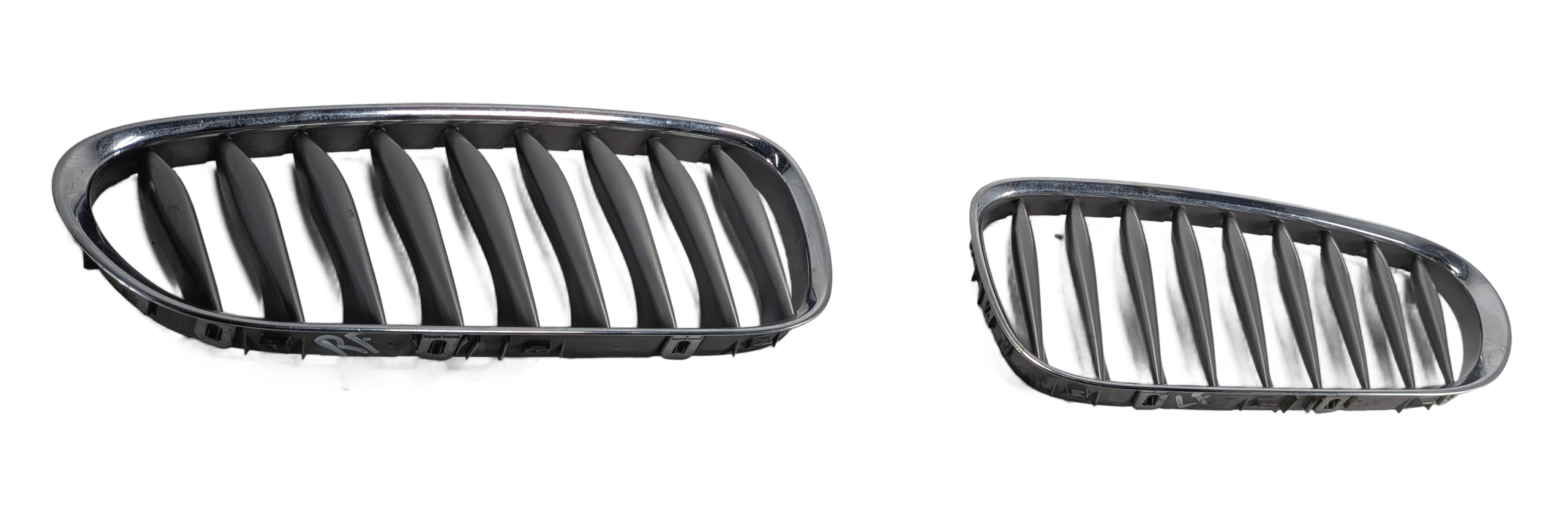 2003-2008 BMW Z4 (E85) FRONT LEFT & RIGHT CHROME HOOD VENT GRILLE SET (2) — exact item pictured