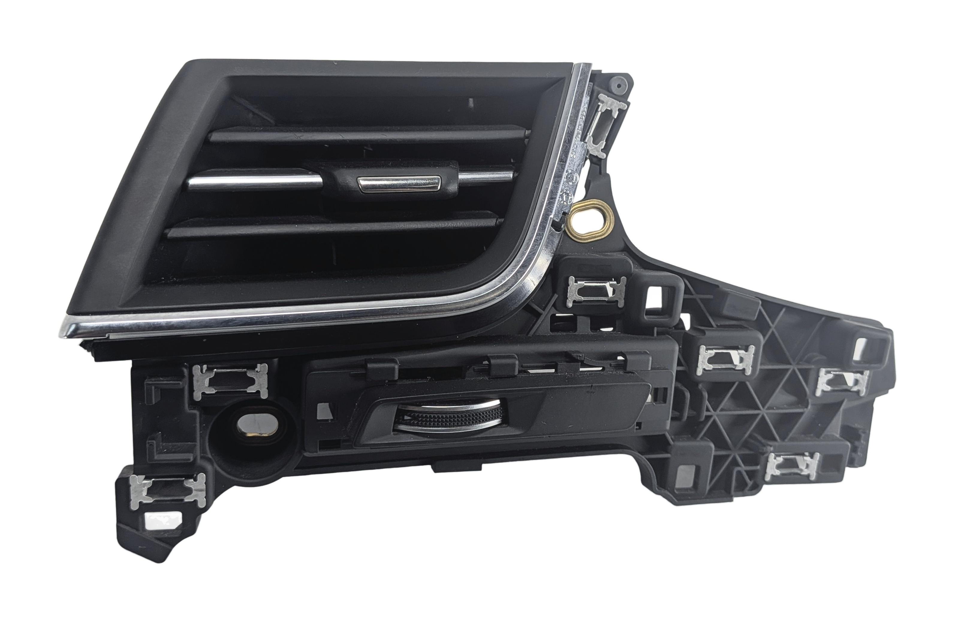 2017 AUDI Q7 (4M) FRONT LEFT DRIVER DASH HEAT AIR AC VENT w/TRIM PANEL (Black) — exact item pictured