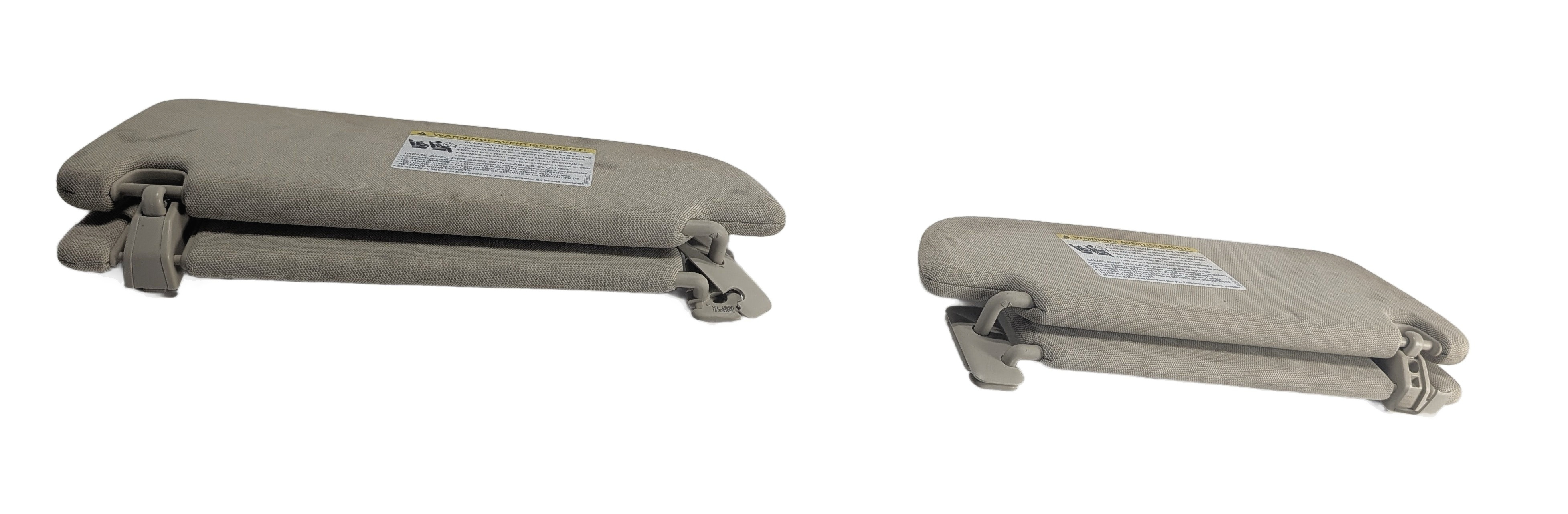 2017-2020 AUDI Q7 (4M) FRONT LEFT DRIVER DUAL SUN VISOR & MIRROR (Beige) — exact item pictured