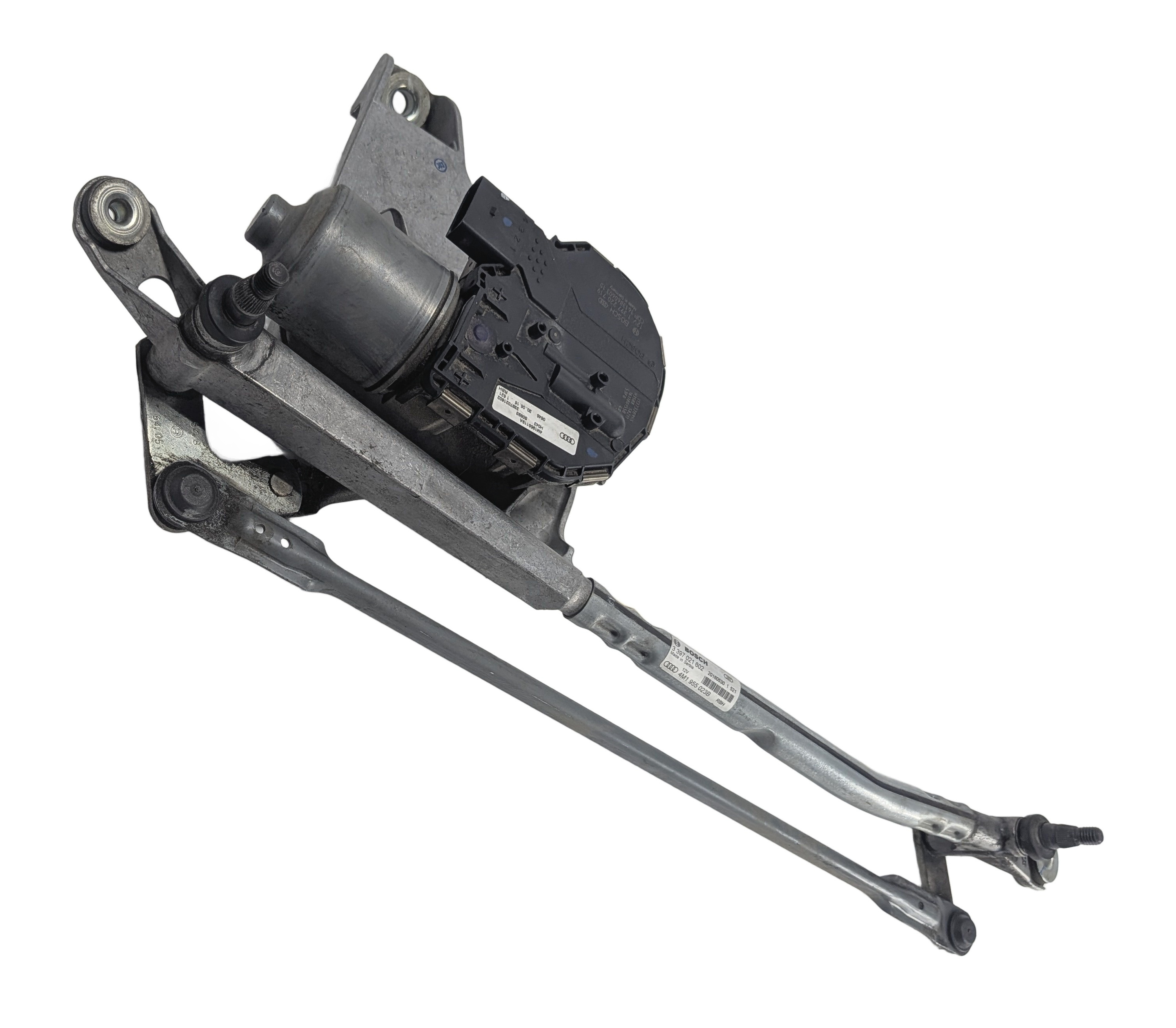 2017-2019 AUDI Q7 (4M) FRONT WINDSHIELD WIPER MOTOR w/ TRANSMISSION LINKAGE — exact item pictured