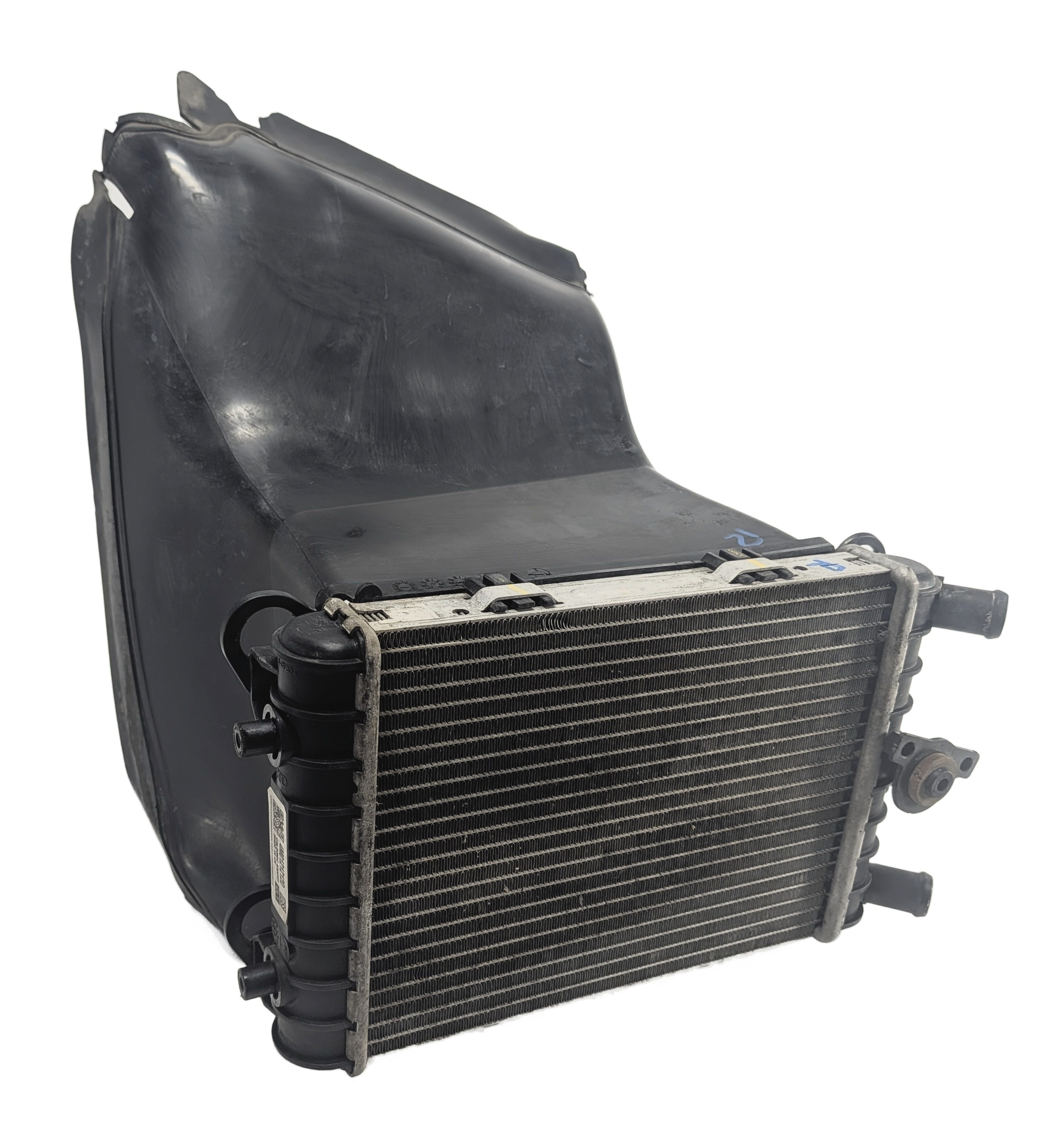 17-19 AUDI Q7 (4M) 3.0L SUPERCHARED ENGINE AUXILIARY SECONDARY RADIATOR — exact item pictured