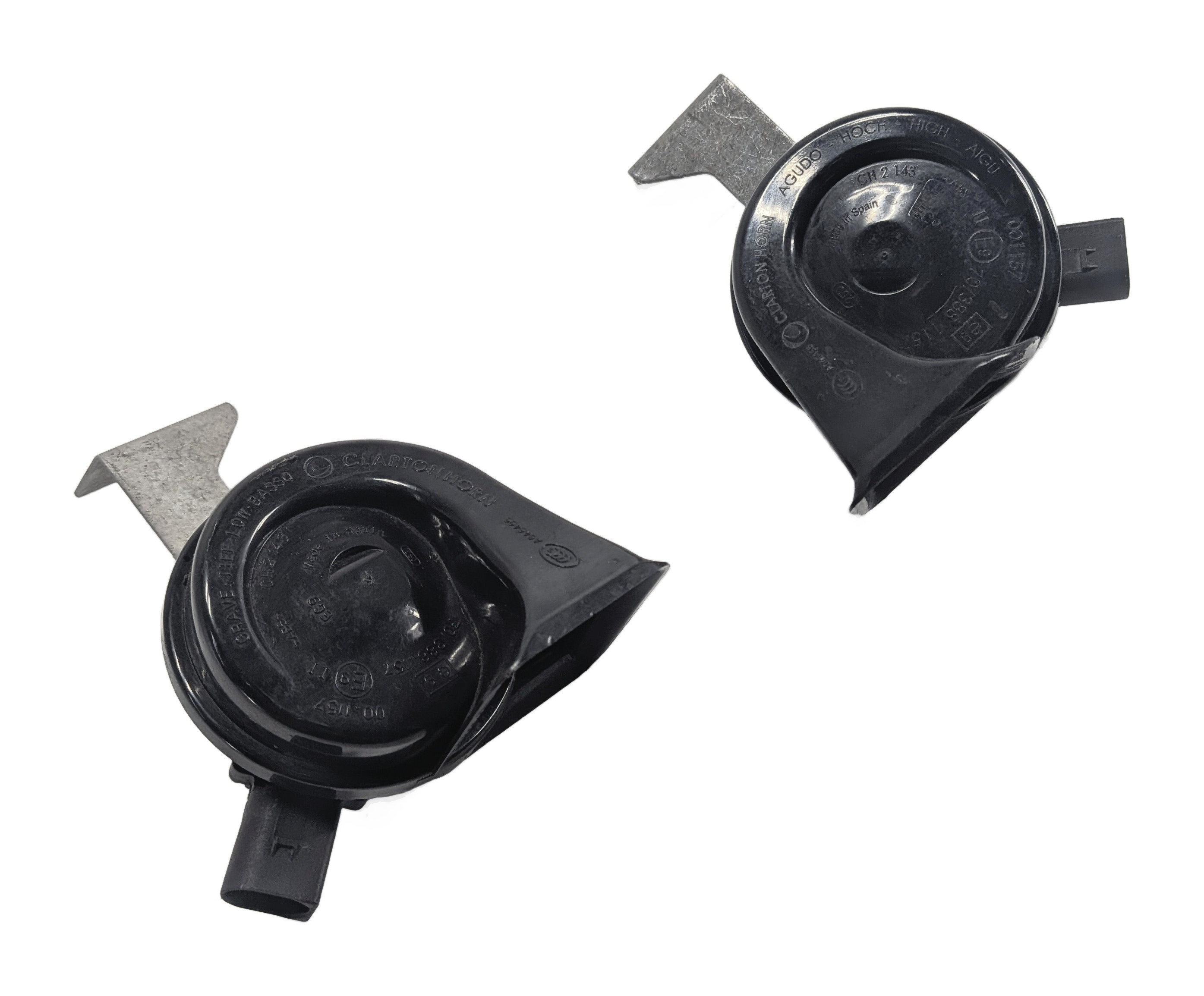 2017-2024 AUDI Q7 (4M) HIGH & LOW TONE NOTE ALERT HORN SET/2 — exact item pictured