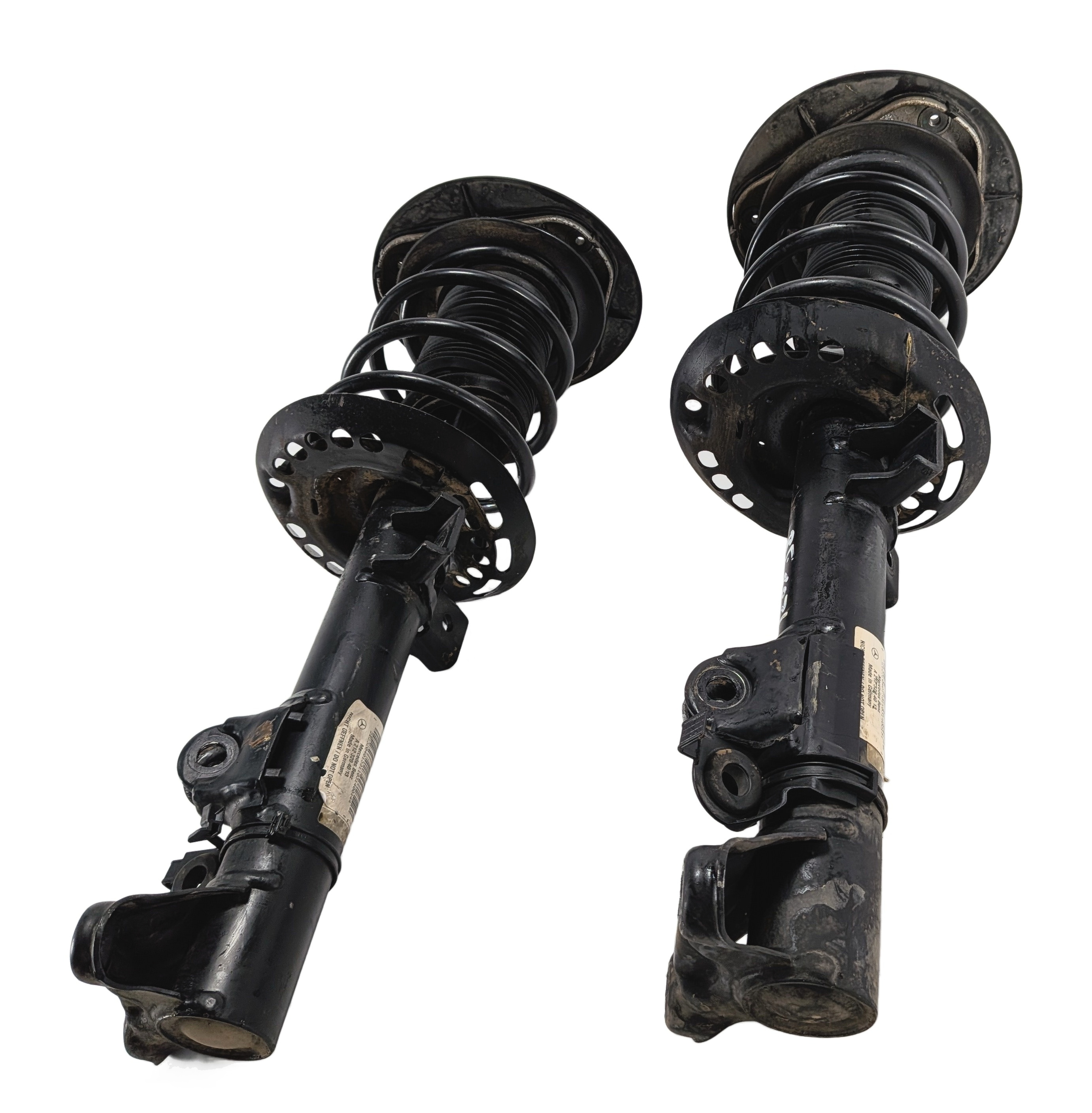2010-2012 MERCEDES E350 (W212) RWD SEDAN FRONT LEFT & RIGHT SHOCK STRUT SET — exact item pictured