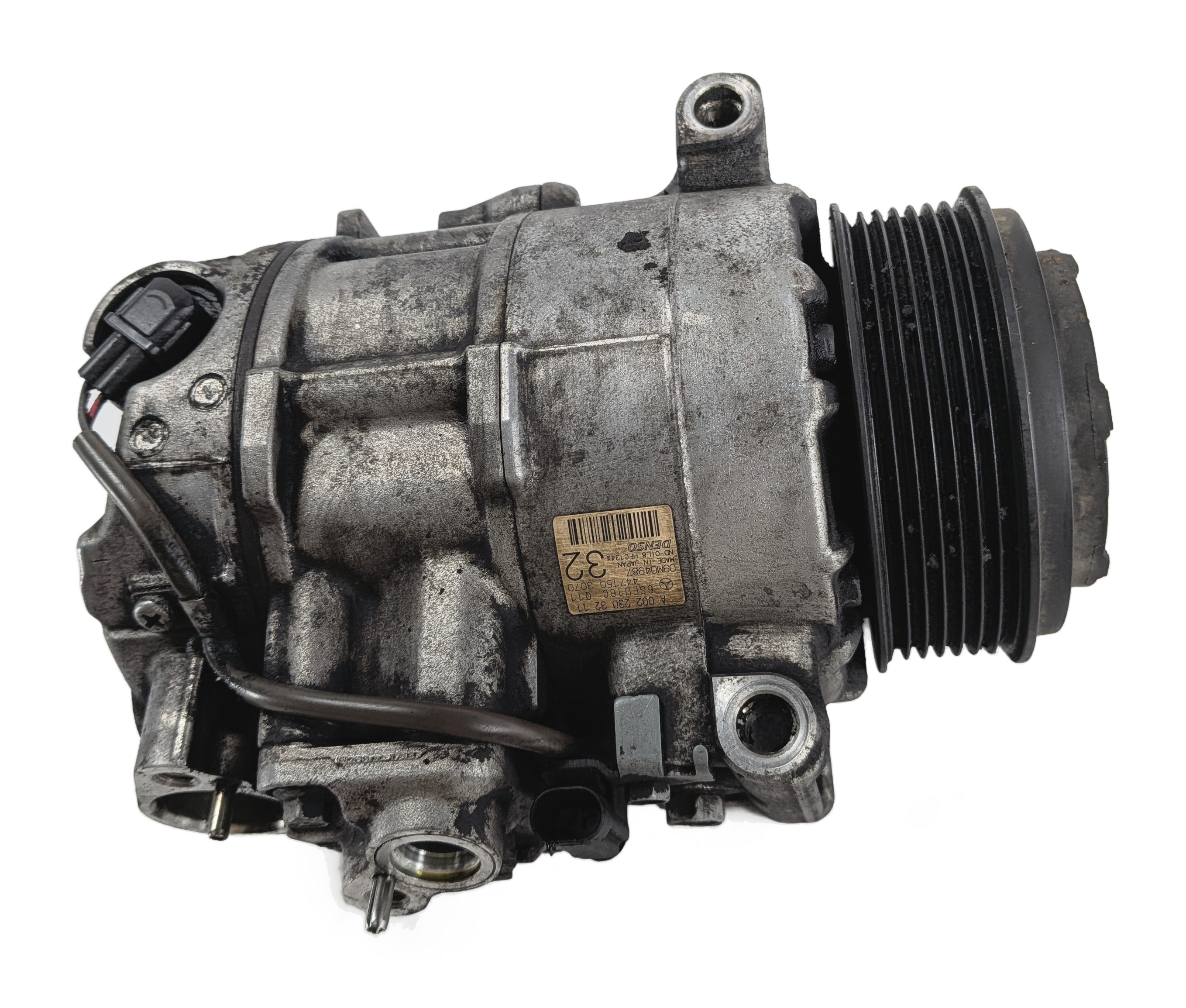 2011-2012 MERCEDES BENZ E350 (W212) 3.0L OM642 DIESEL ENGINE A/C COMPRESSOR PUMP — exact item pictured