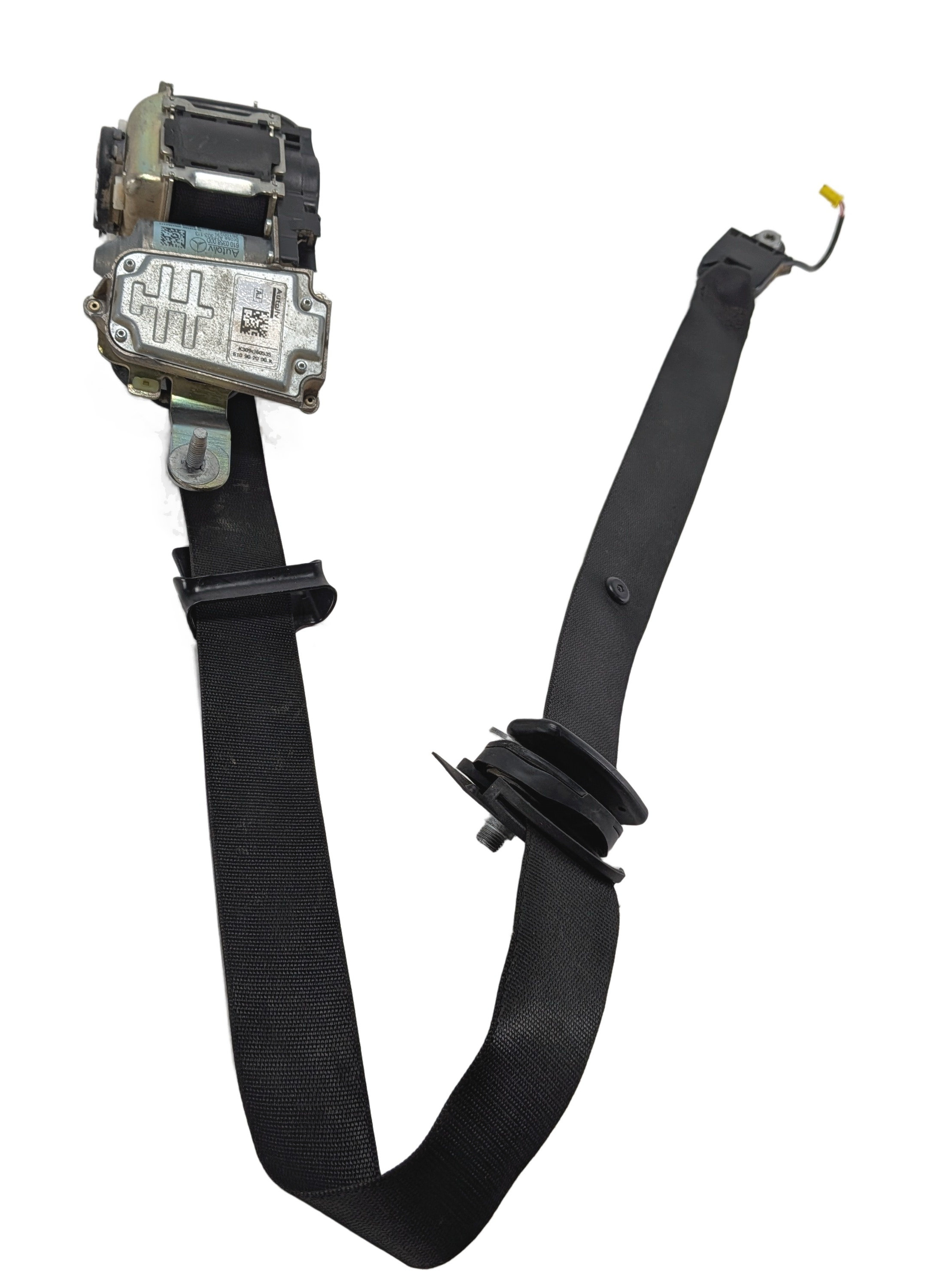 10-11 MERCEDES E-CLASS (W212) RIGHT FRONT PASSENGER SEATBELT RETRACTOR (BLACK) — exact item pictured