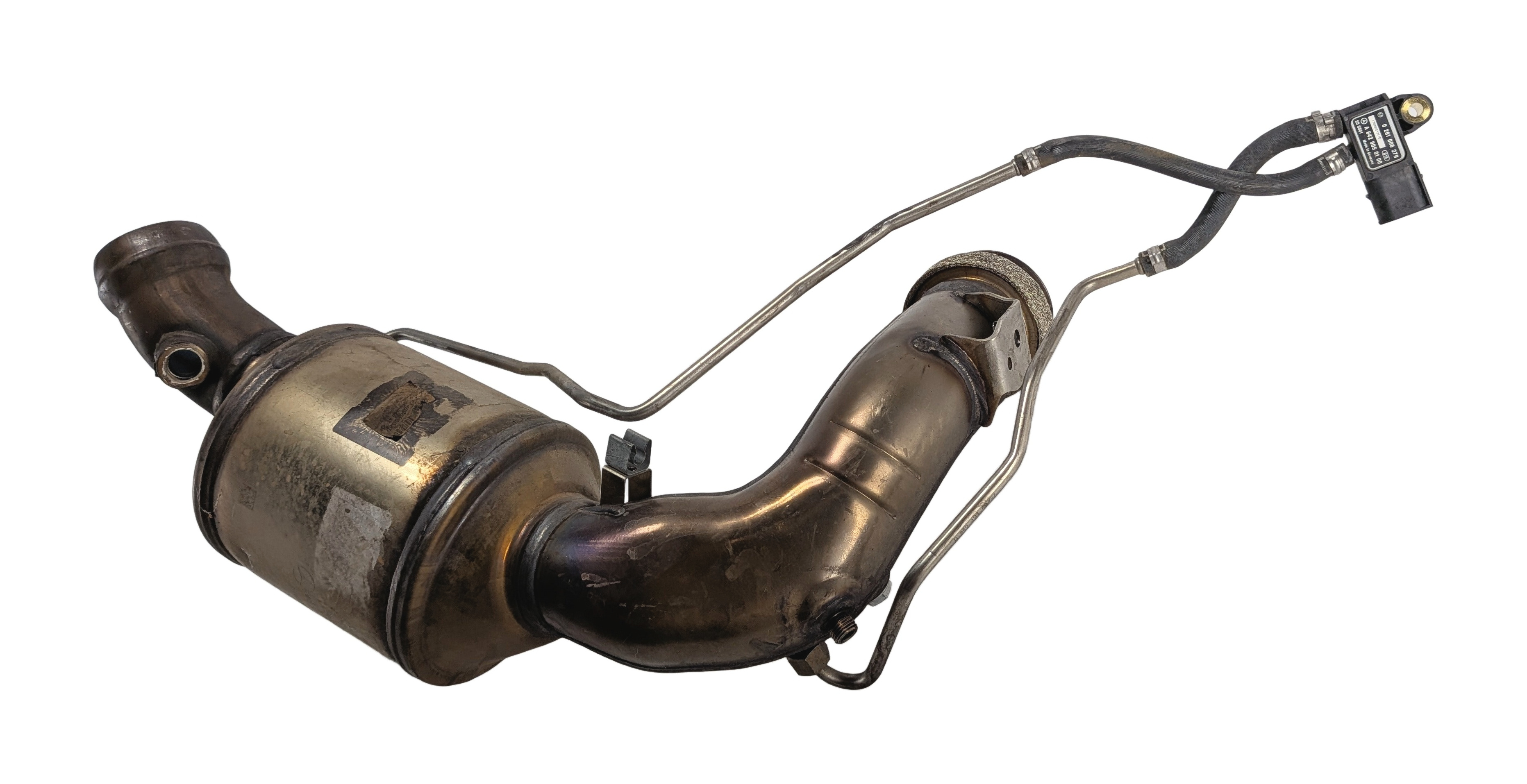2011 MERCEDES E350 (W212) 3.0L (OM642) DIESEL PARTICULATE FILTER DPF w/ SENSOR — exact item pictured
