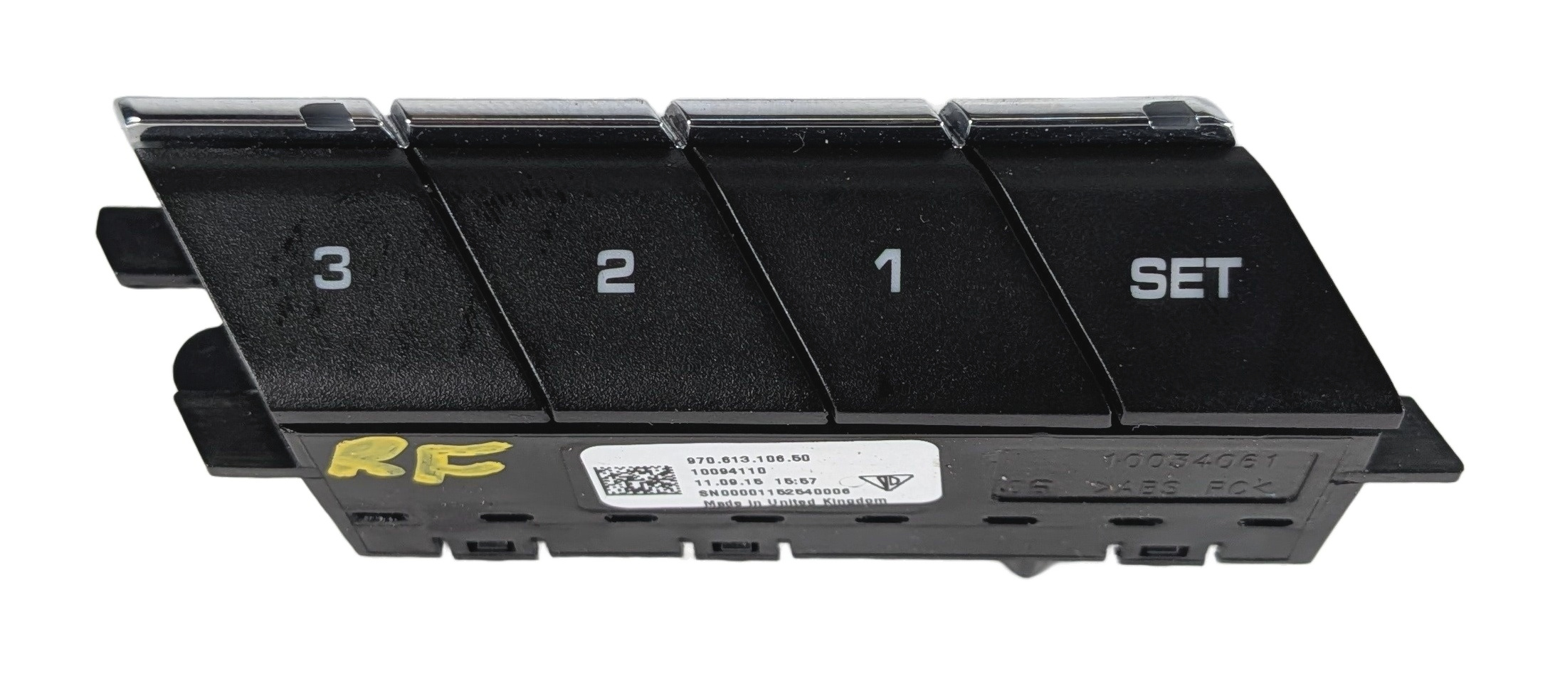 2016 PORSCHE PANAMERA (970) FRONT RIGHT PASSENGER SEAT MEMORY CONTROL SWITCH — exact item pictured