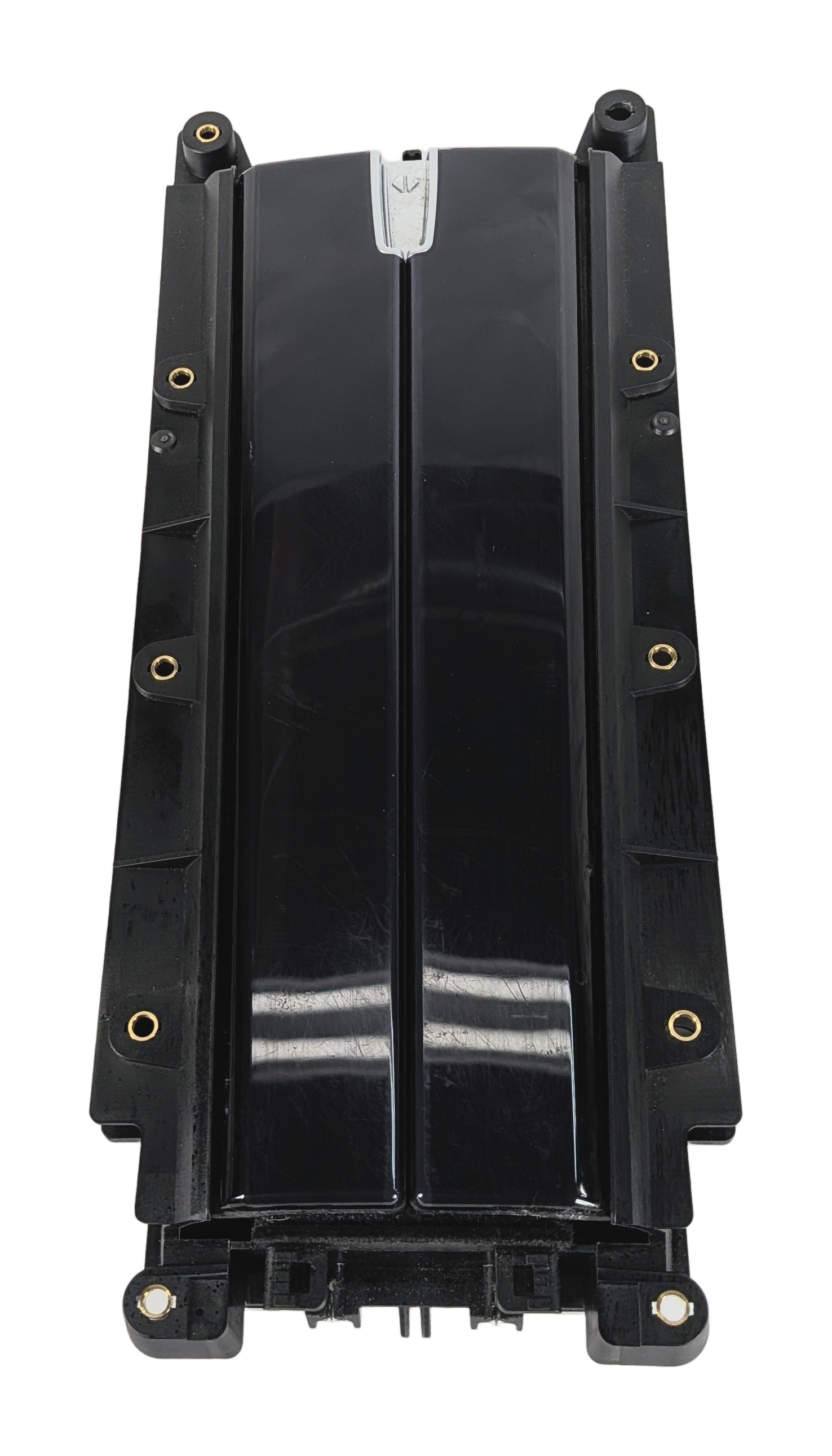 2016 PORSCHE PANAMERA (970) REAR CONSOLE CUPHOLDER STORAGE (HIGH GLOSS BLACK) — exact item pictured
