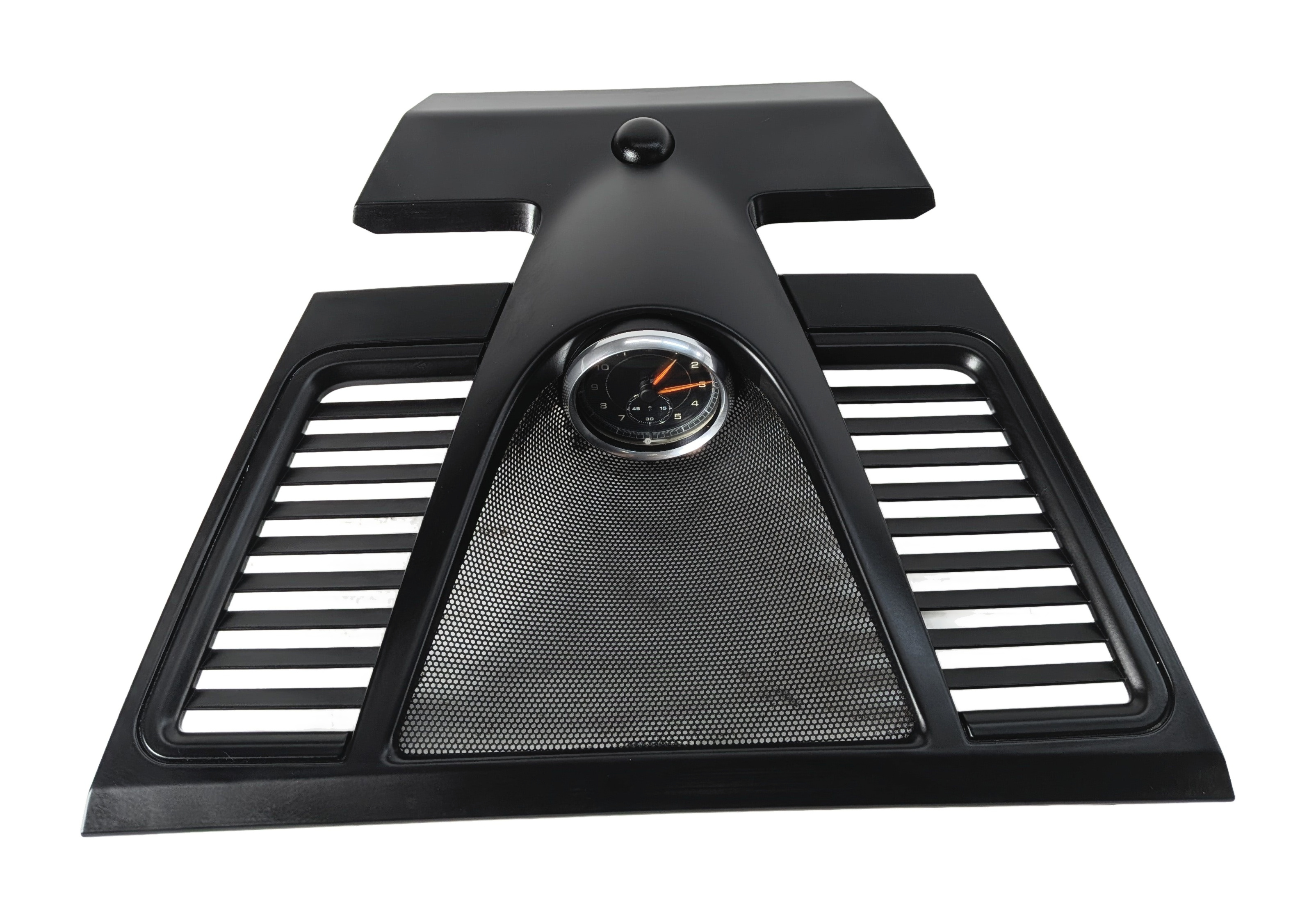 2016 PORSCHE PANAMERA (970) UPPER CENTER DASH TRIM SPEAKER GRILLE ANALOG CLOCK — exact item pictured