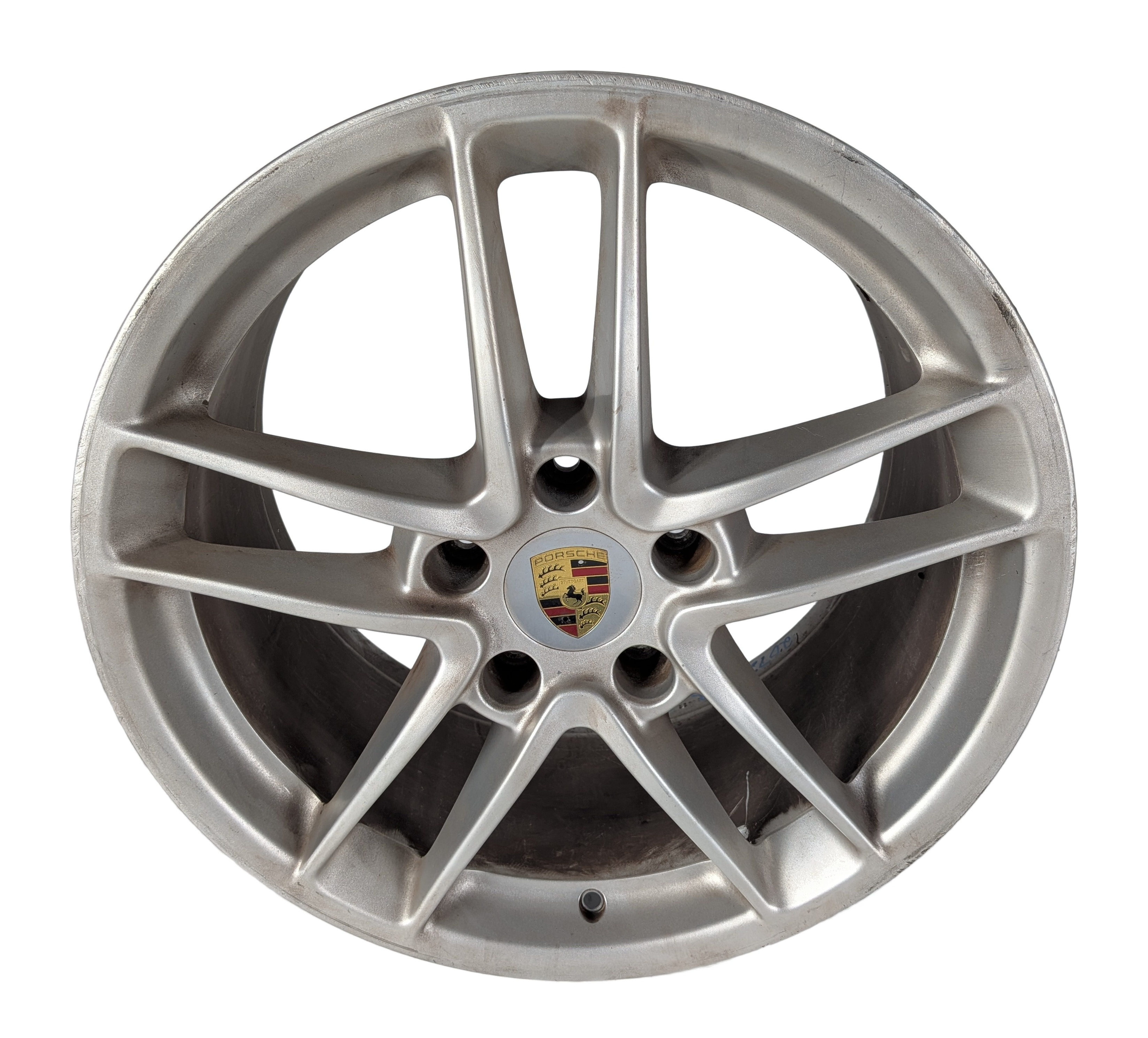 14-16 PORSCHE PANAMERA (970) 19X10 5 DOUBLE SPOKE ALLOY WHEEL RIM OEM — exact item pictured