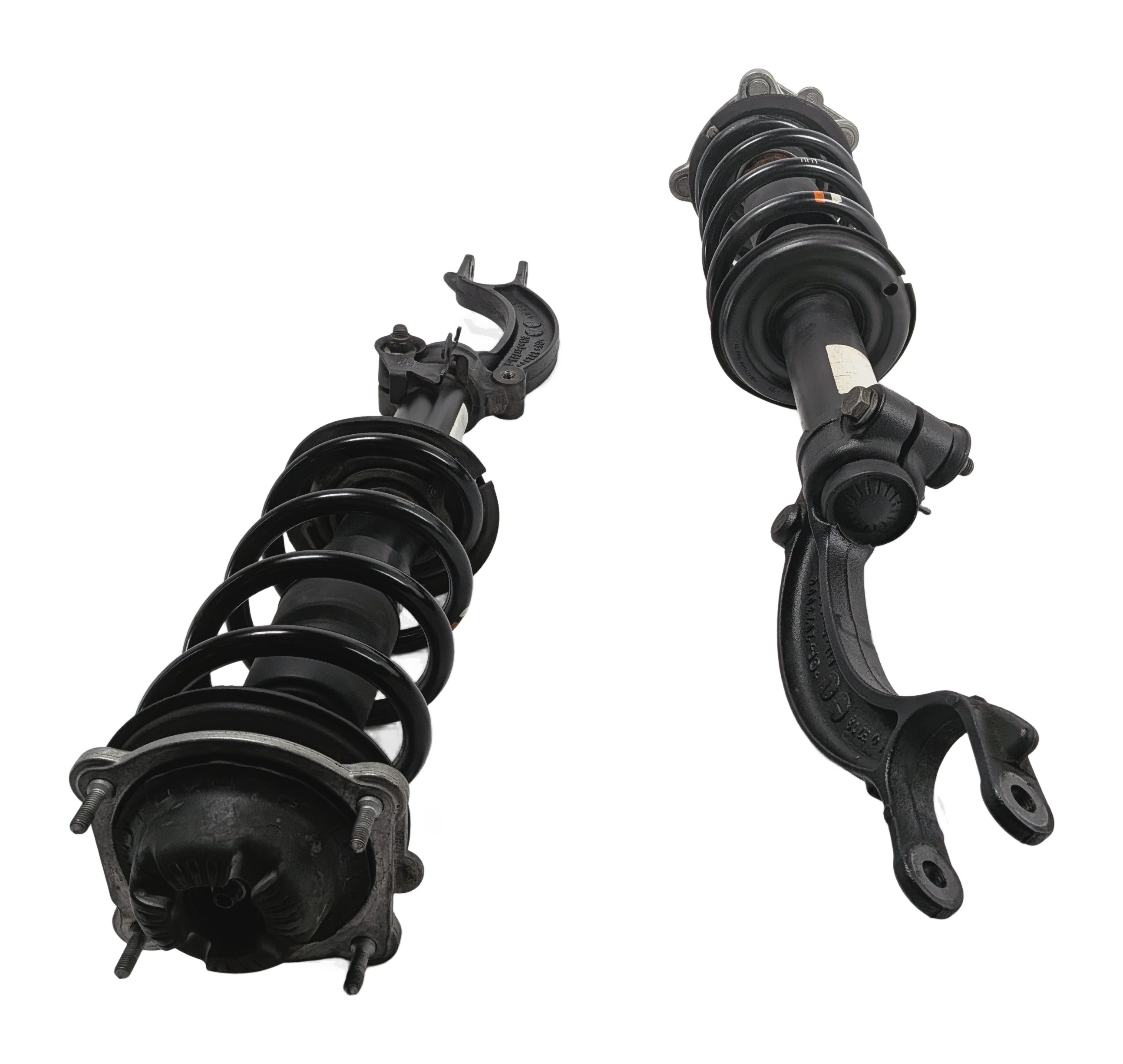 12-18 AUDI A6 A7 4G FRONT LEFT & RIGHT STANDARD SUSPENSION SHOCK STRUT SET/2 — exact item pictured