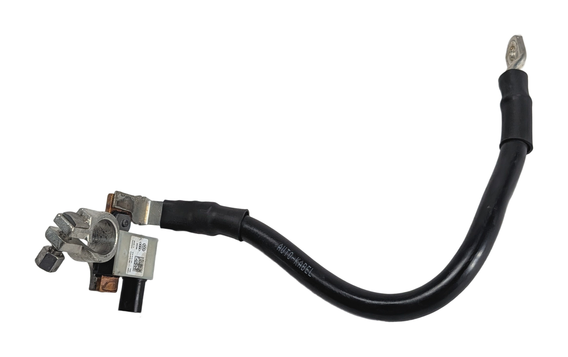 2013 AUDI A7 (C7 4G8) 3.0L NEGATIVE GROUND BATTERY CABLE w/ CURRENT SENSOR IBS — exact item pictured
