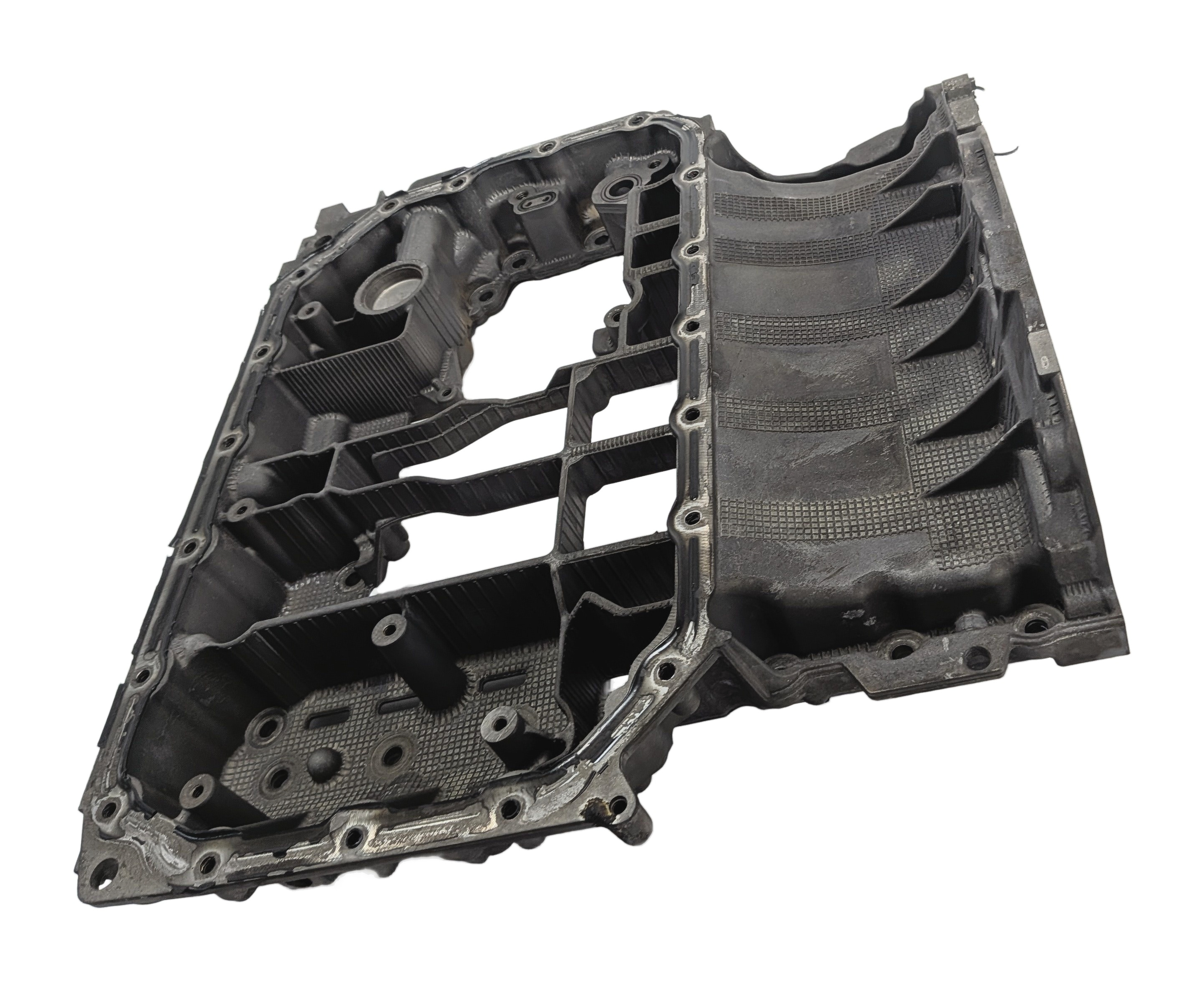 2013 AUDI A7 (C7 4G8) 3.0L SUPER (CTUA) ENGINE MOTOR UPPER OIL FLUID PAN — exact item pictured
