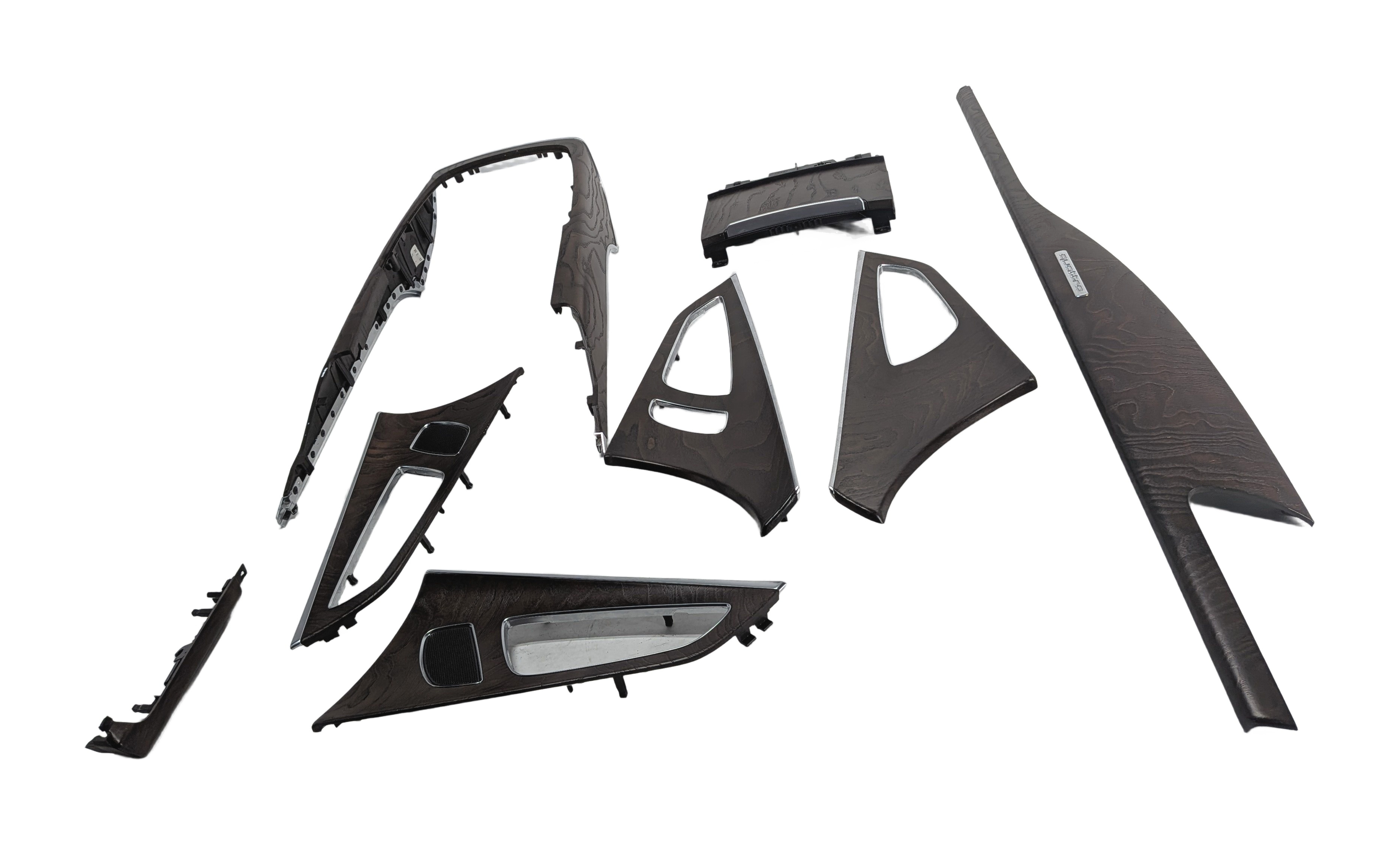 2013 AUDI A7 (C7 4G8) INTERIOR DOOR DASH CENTER CONSOLE TRIM SET (Ash) — exact item pictured