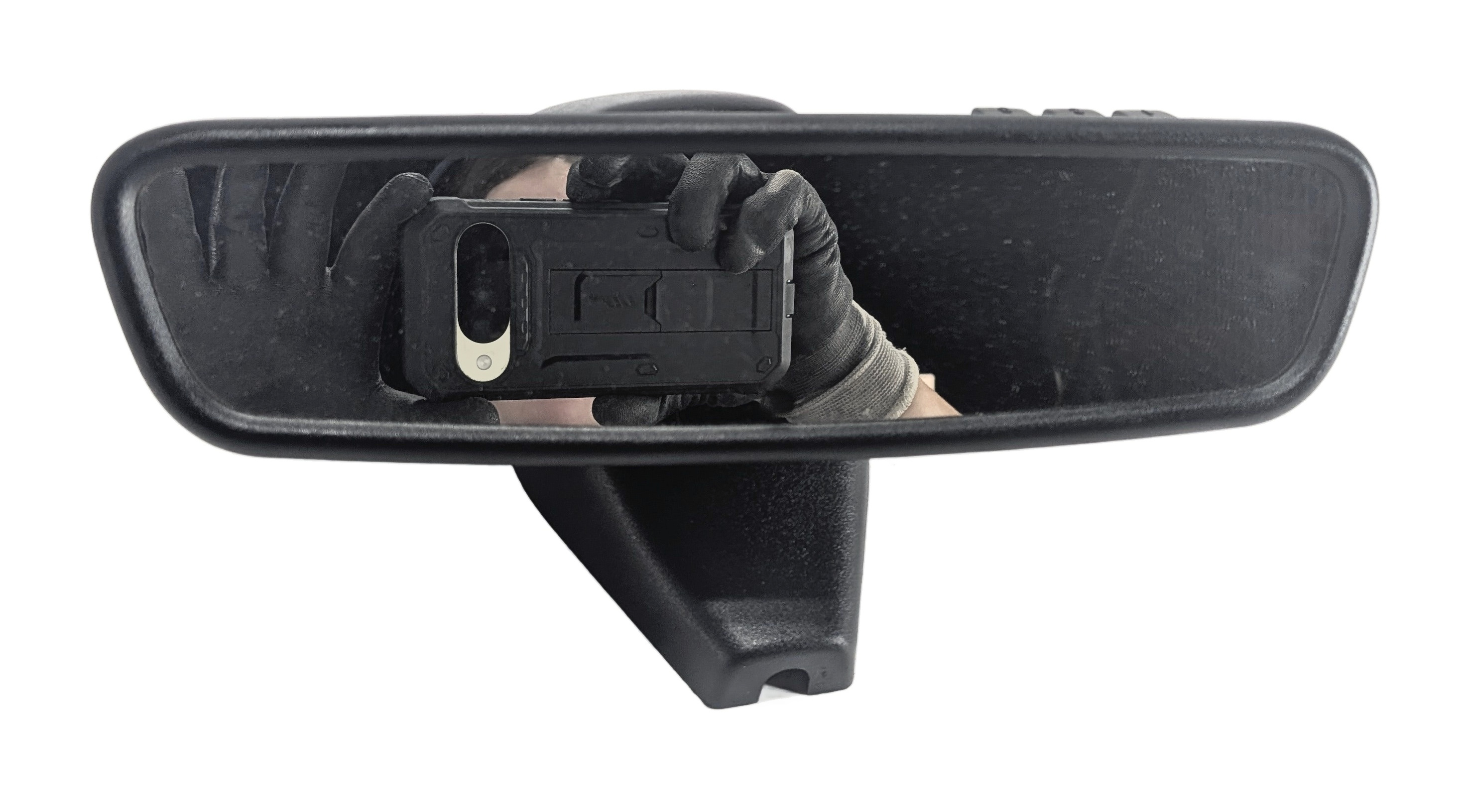 2014-2015 RANGE ROVER EVOQUE (L538) AUTODIM REARVIEW MIRROR w/ HOMELINK — exact item pictured