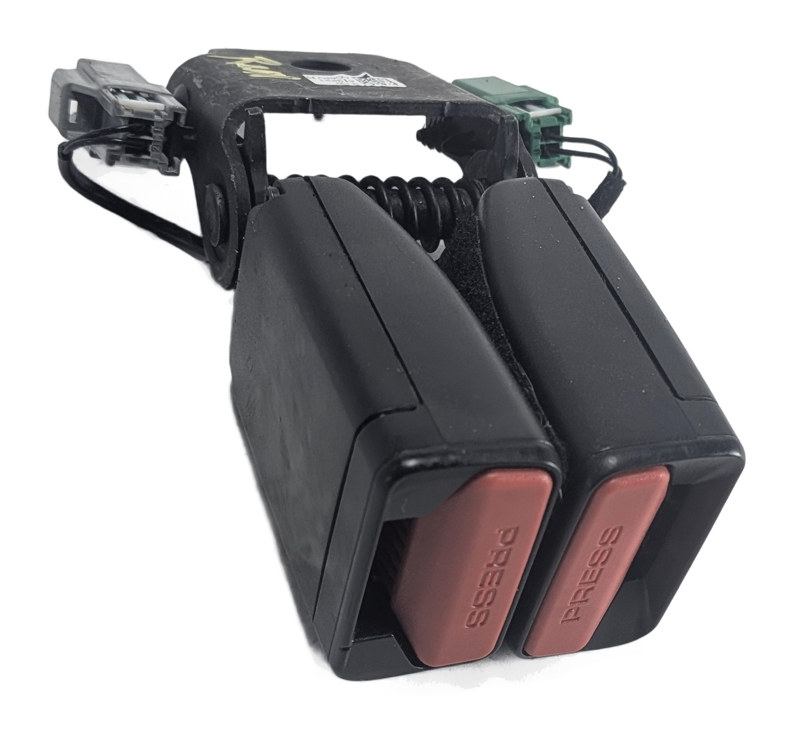 2015 RANGE ROVER EVOQUE L538 REAR RIGHT SEAT SEATBELT BUCKLE RECEIVER (Black) — exact item pictured