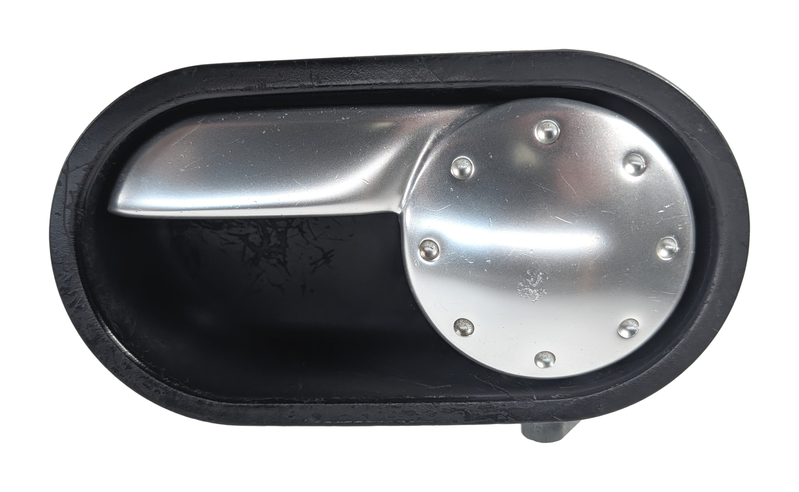 00-06 AUDI TT FRONT LEFT INSIDE INTERIOR DOOR HANDLE (SILVER) — exact item pictured