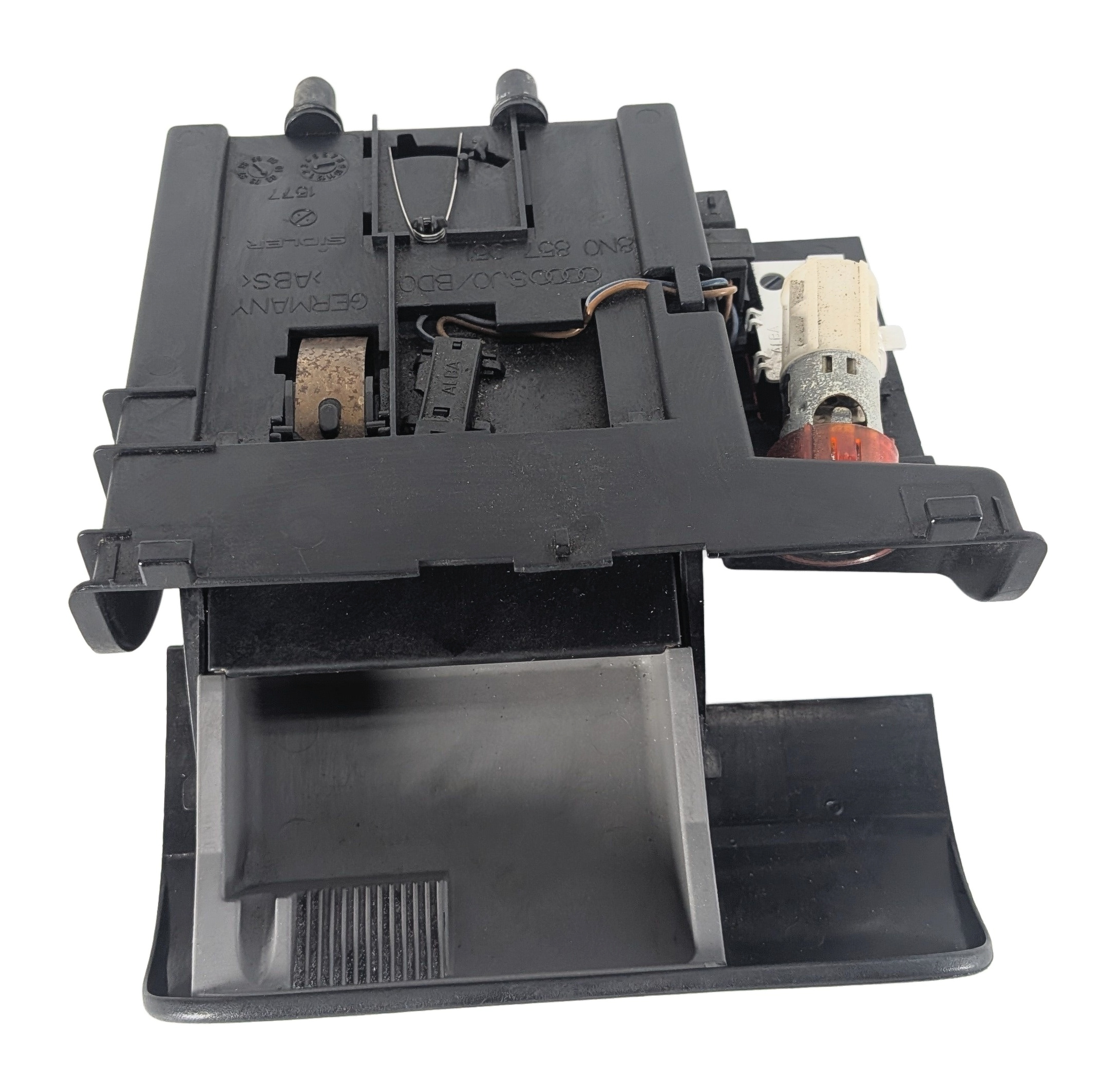 2002 AUDI TT (MK1) FRONT CENTER CONSOLE ASHTRAY CIGARETTE LIGHTER SOCKET BLACK — exact item pictured