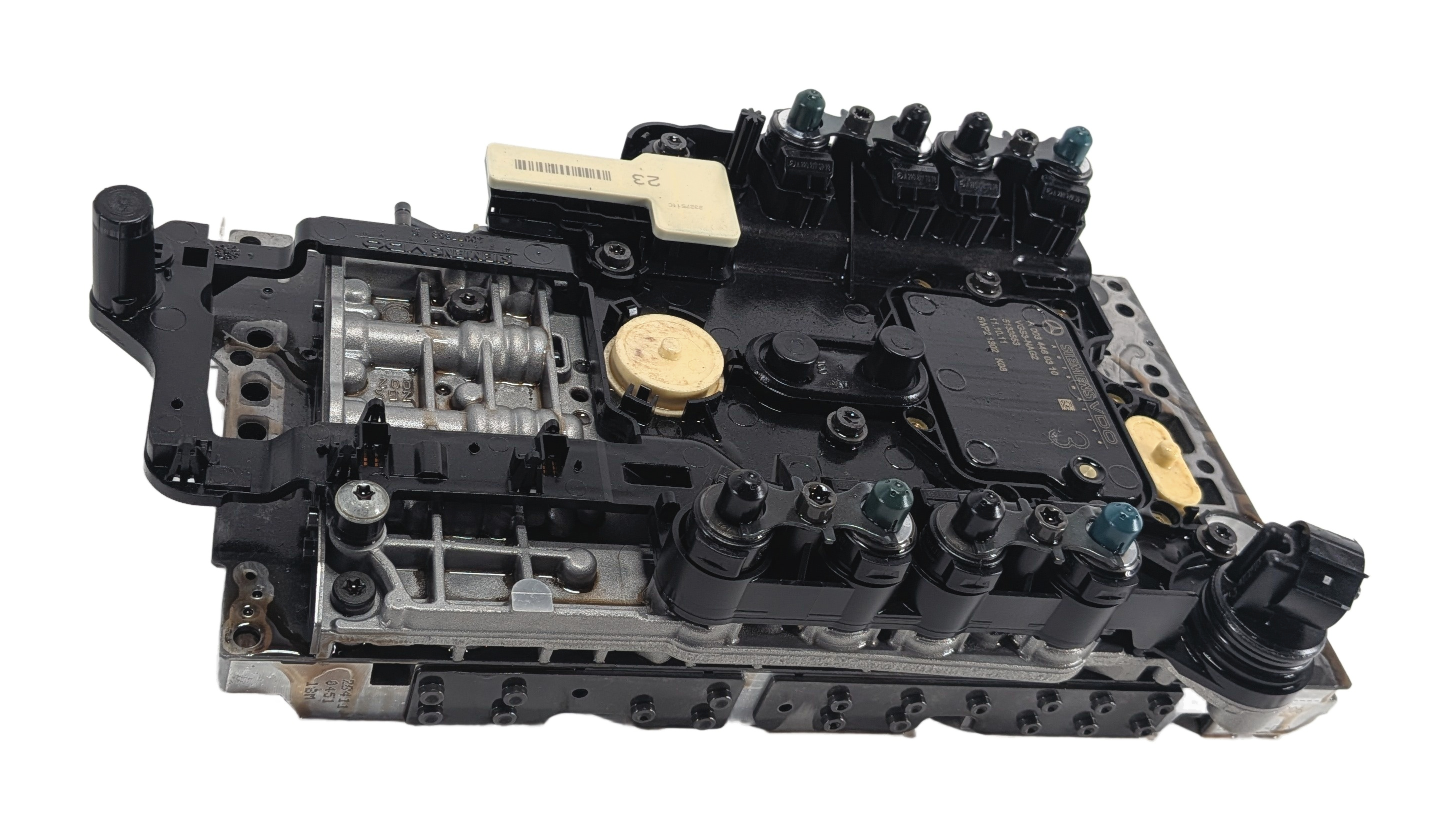12-13 MERCEDES ML350 W166 722.9 7G-TRONIC AWD TRANS VALVE BODY w/CONDUCTOR PLATE — exact item pictured