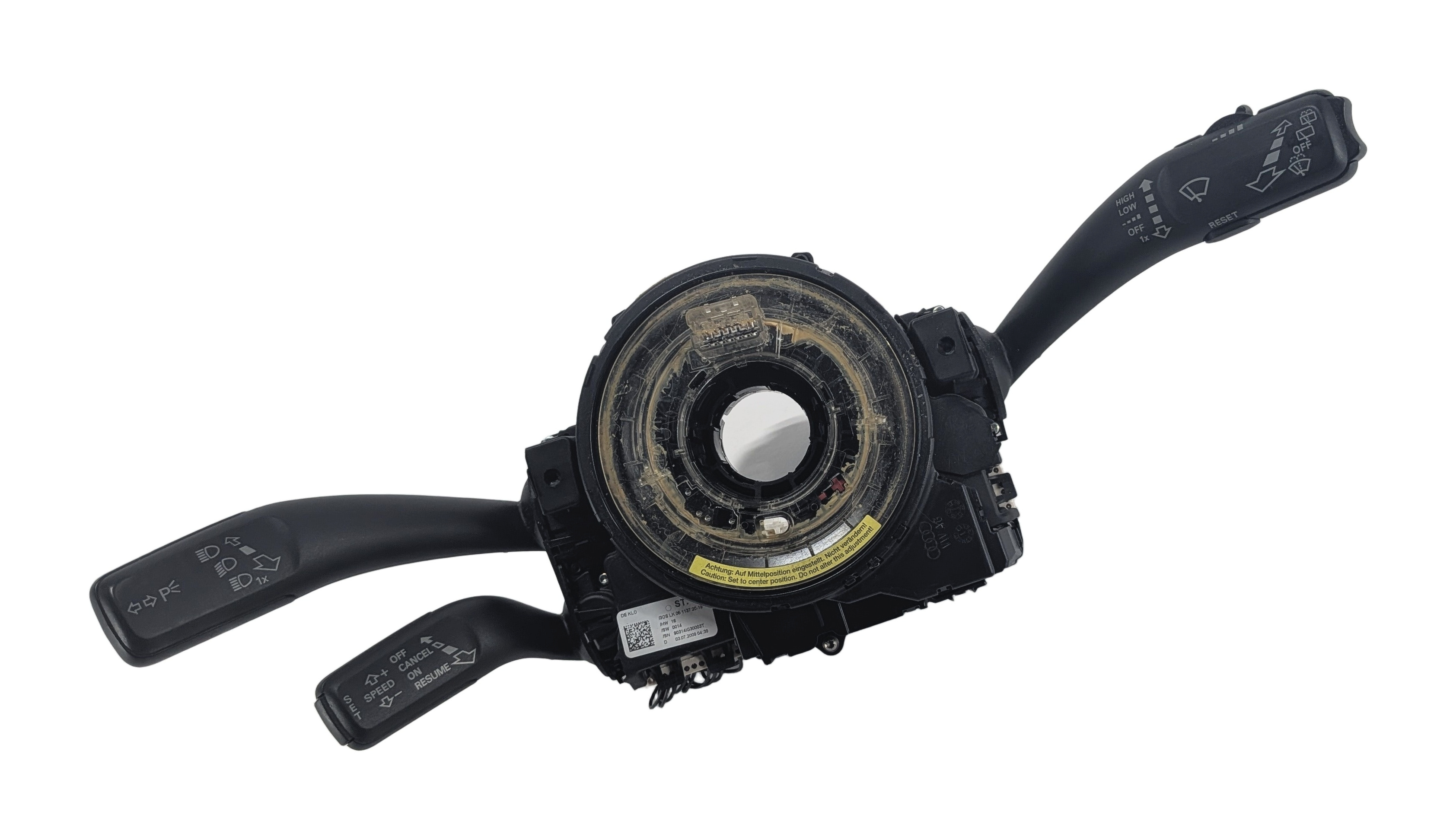 09-12 AUDI Q5 (B8 8R) STEERING COLUMN BLINKER WIPER CRUISE COMBINATION SWITCH — exact item pictured