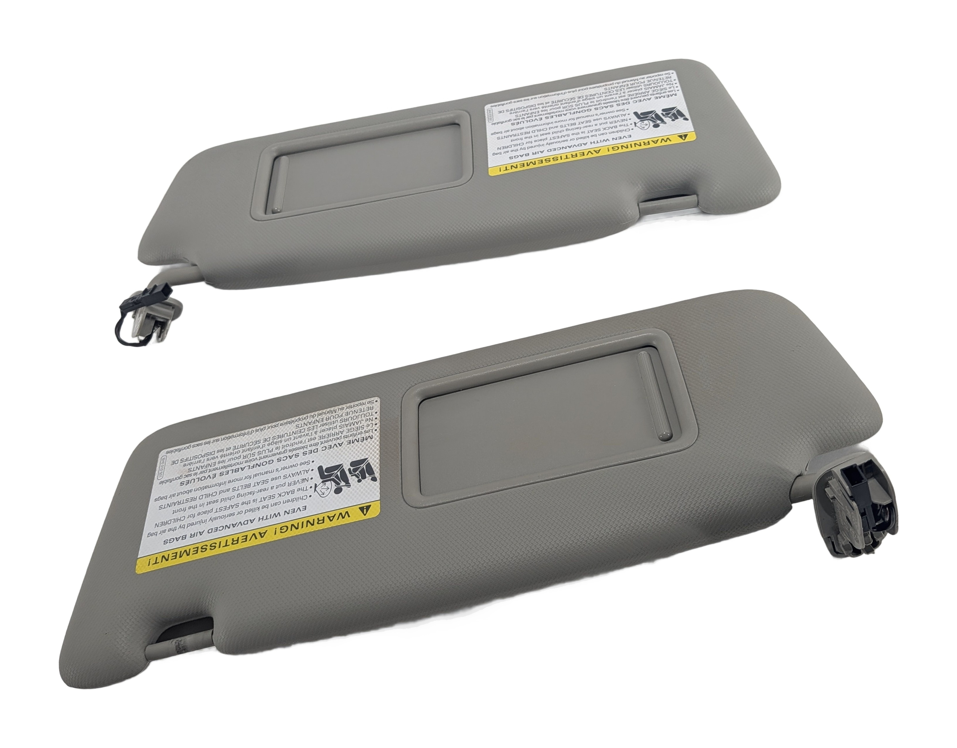 2009-2012 AUDI Q5 (8R) FRONT LEFT & RIGHT SUNVISOR SHADE SET-2 (Gray) — exact item pictured