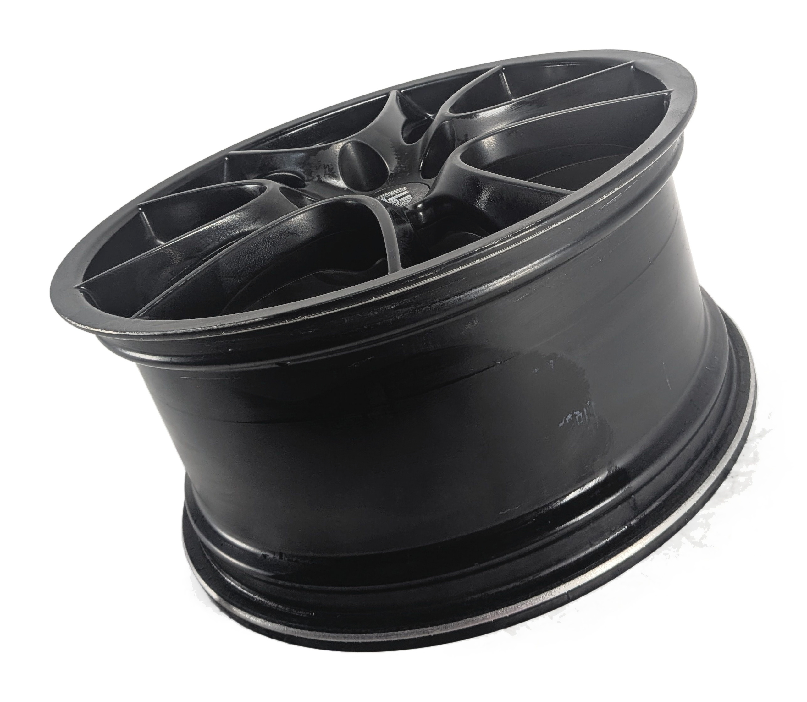 2008-2010 PORSCHE CAYENNE (957) 21X10 ET50 10 SPOKE ALLOY WHEEL PAINTED BLACK — exact item pictured