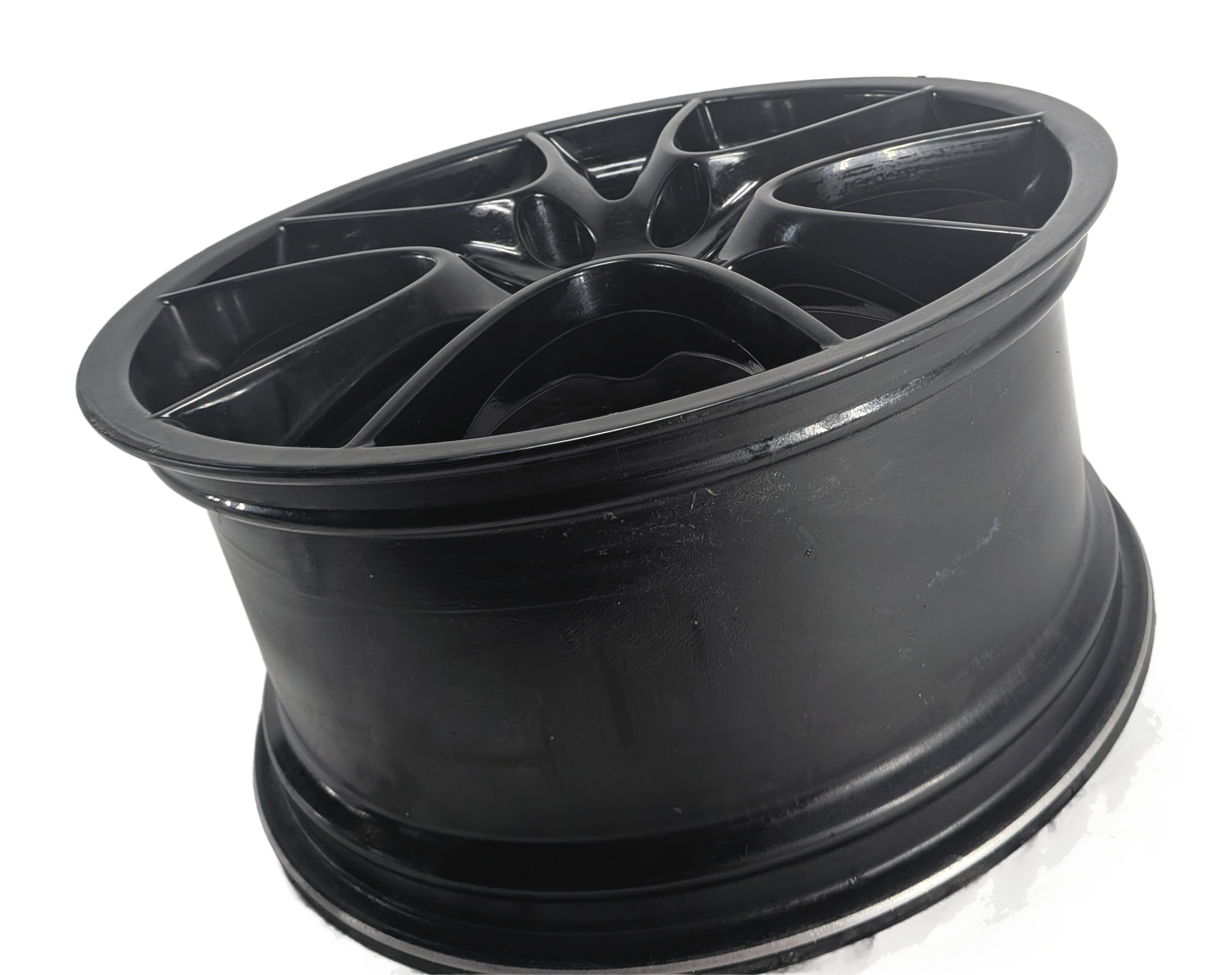 2008-2010 PORSCHE CAYENNE (957) 21X10 ET50 10 SPOKE ALLOY WHEEL PAINTED BLACK — exact item pictured