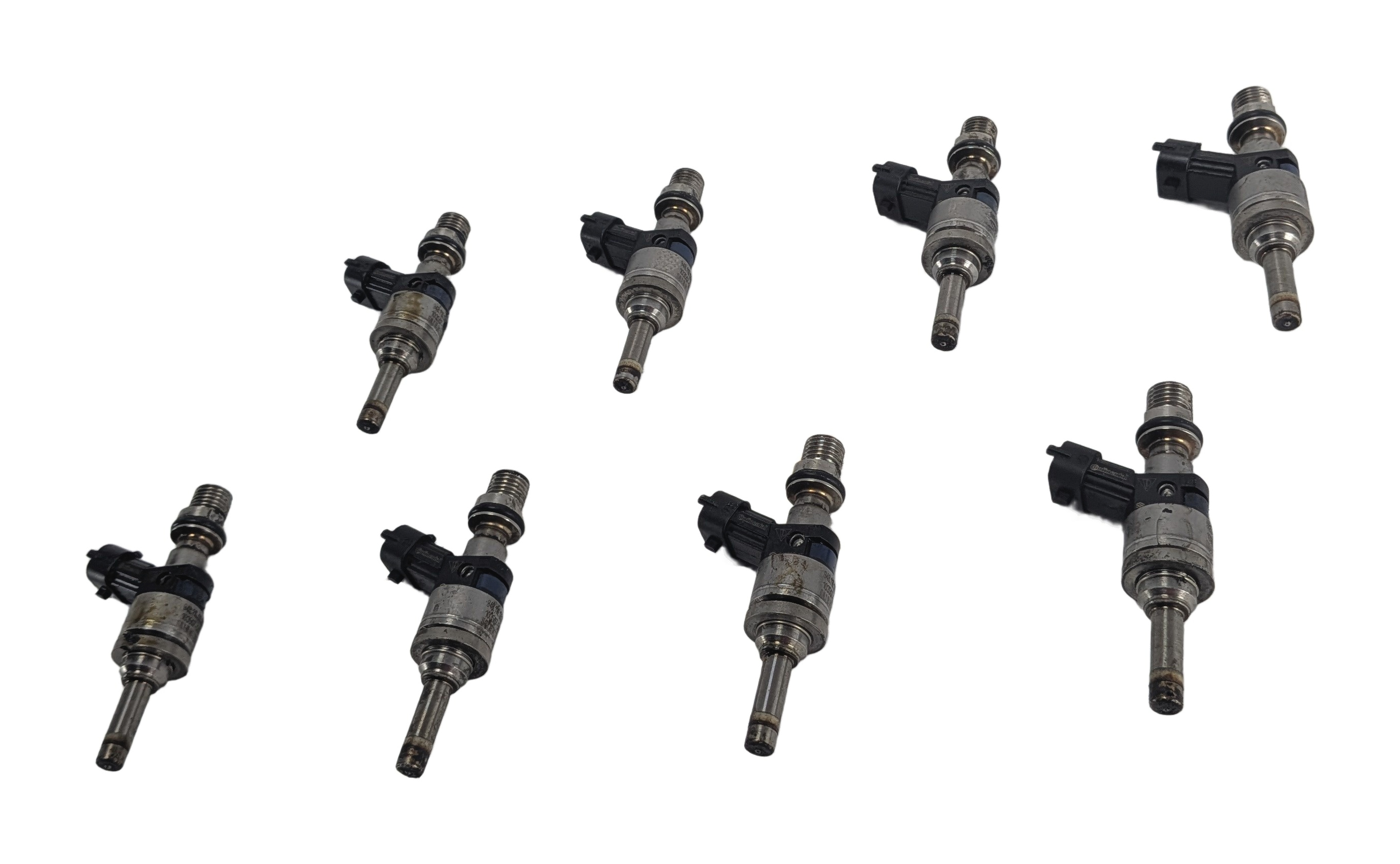 09-14 PORSCHE CAYENNE PANAMERA (958 970) 4.8L M48 NON-TURBO FUEL INJECTOR SET 8 — exact item pictured