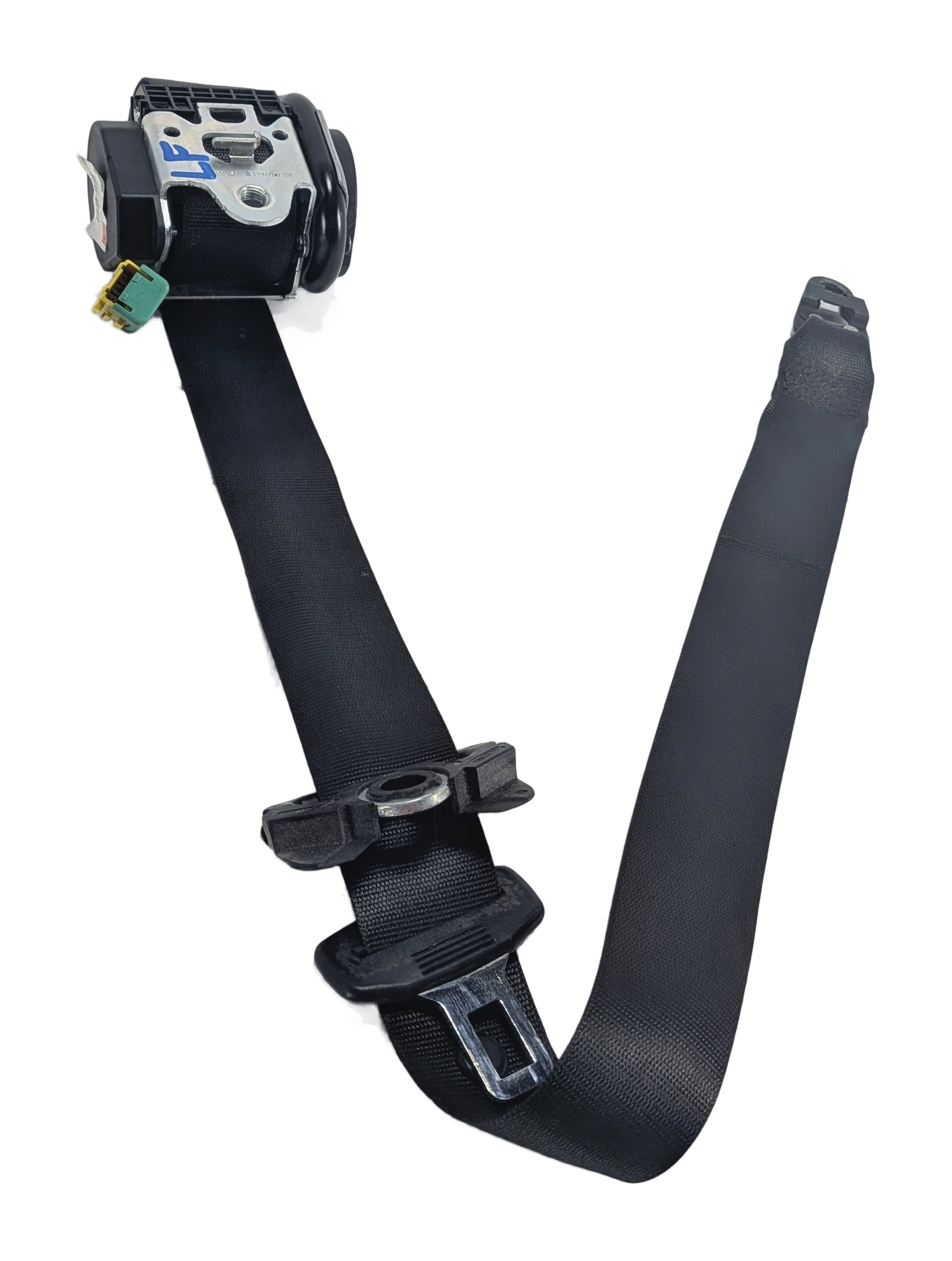 2008-2010 PORSCHE CAYENNE (957) LEFT FRONT DRIVER SEATBELT RETRACTOR (Black) — exact item pictured