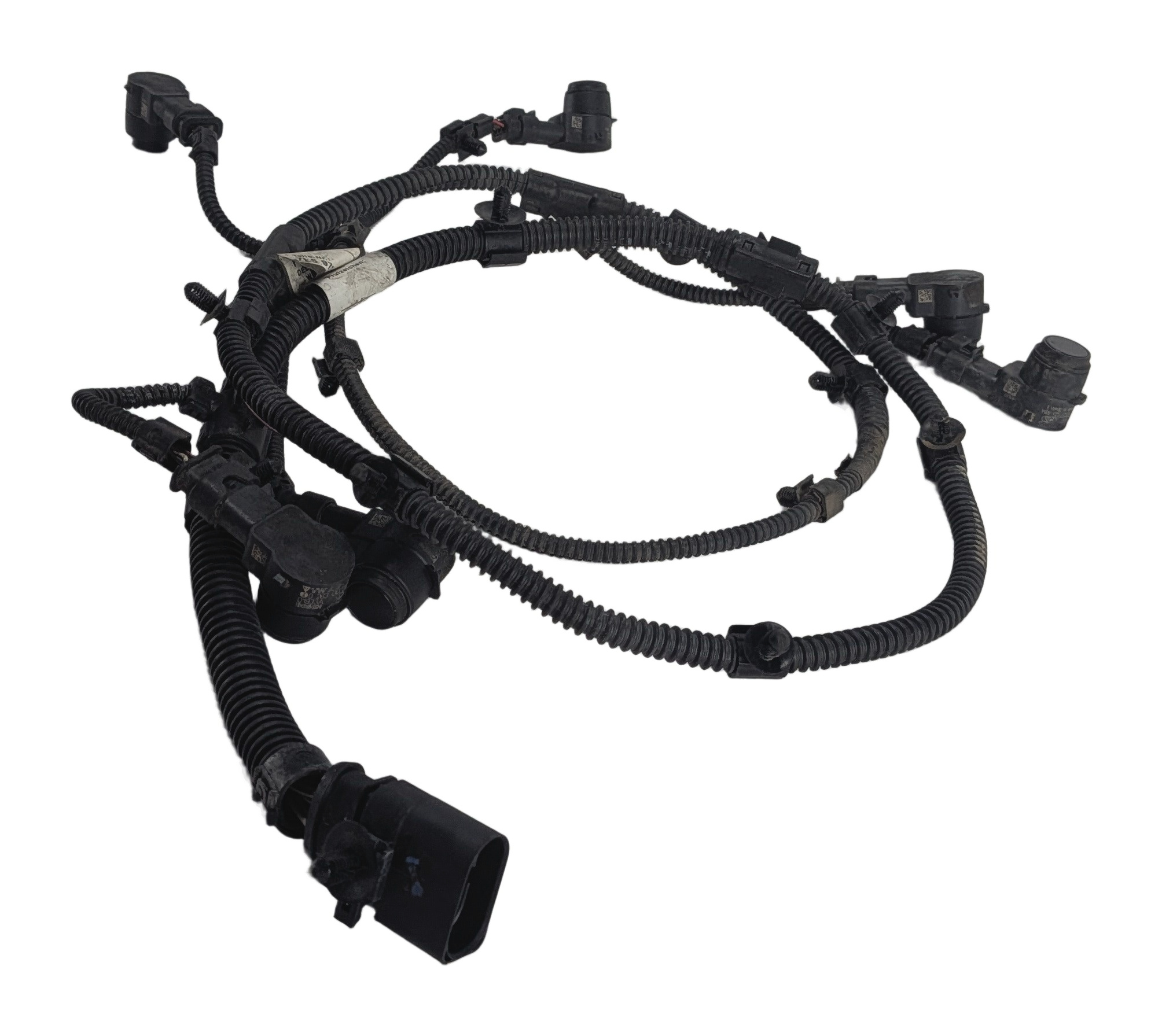 2010 PORSCHE CAYENNE (955 957) REAR PARK ASSIST REVERSE PDC SENSOR SET/6 (Black) — exact item pictured