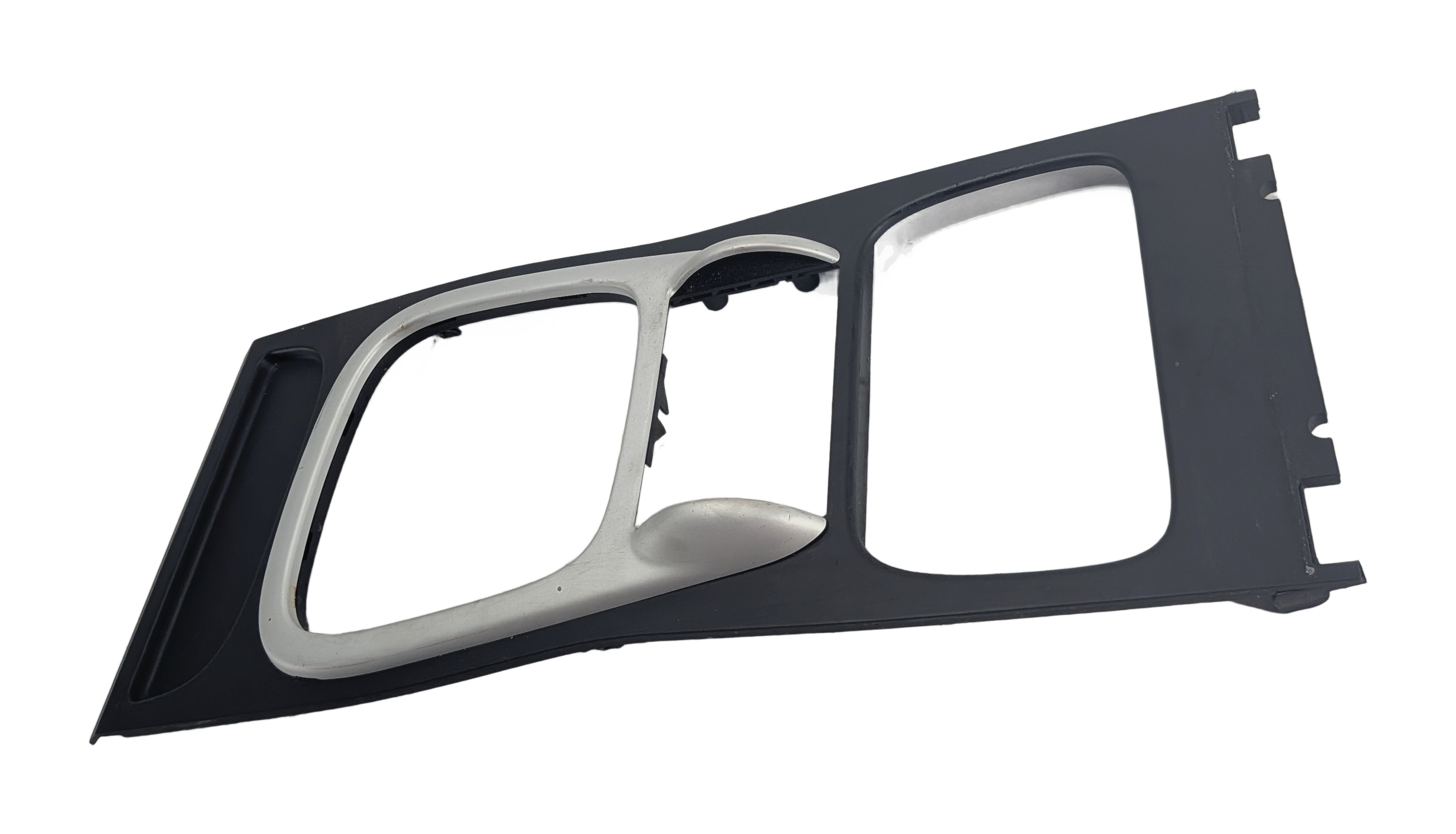 2010 PORSCHE CAYENNE (955 957) CENTER CONSOLE SHIFTER TRIM (Brushed Aluminum) — exact item pictured