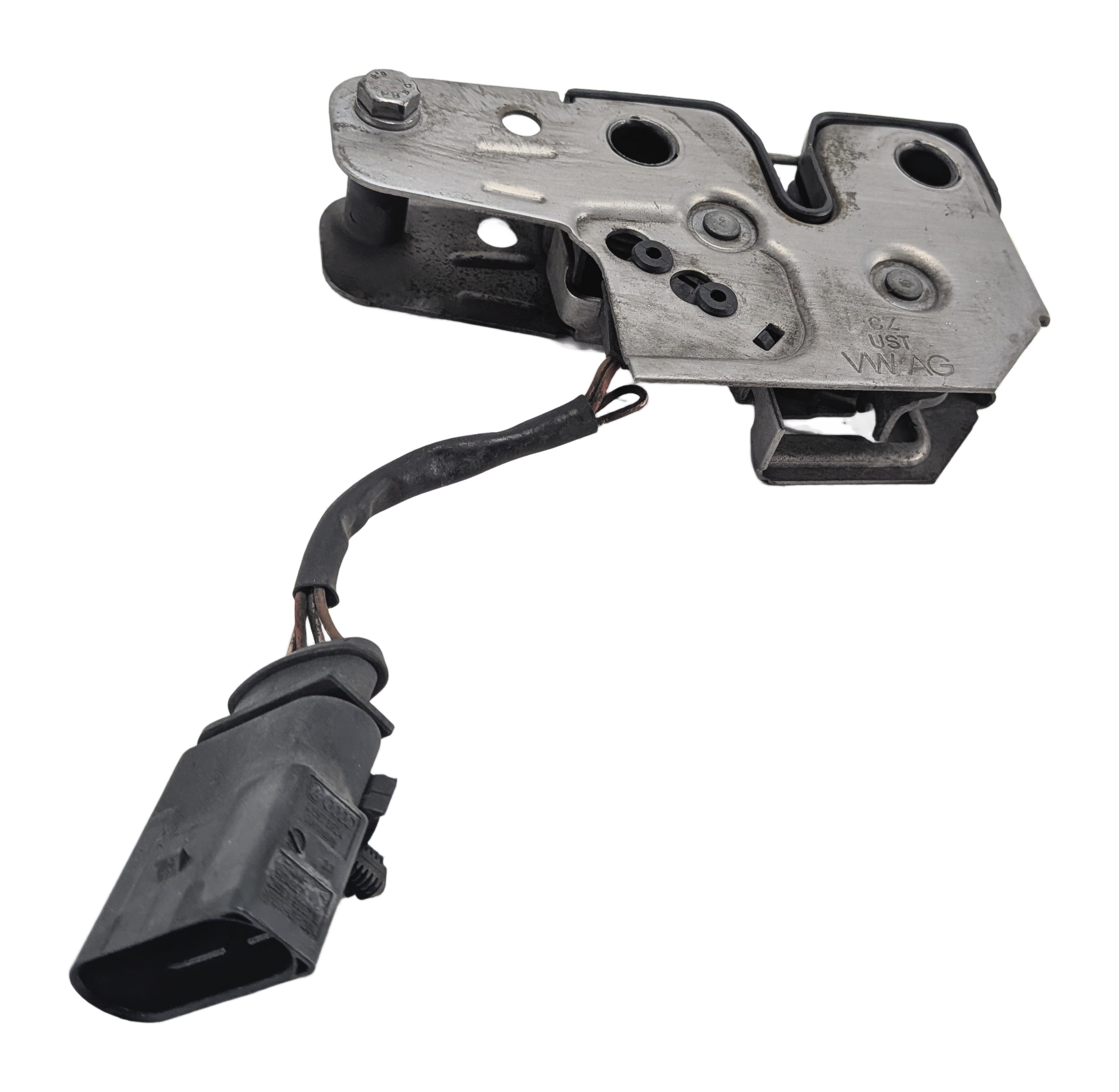 2010 PORSCHE CAYENNE (955 957) FRONT HOOD LID LOCK LATCH CATCH MECHANISM — exact item pictured