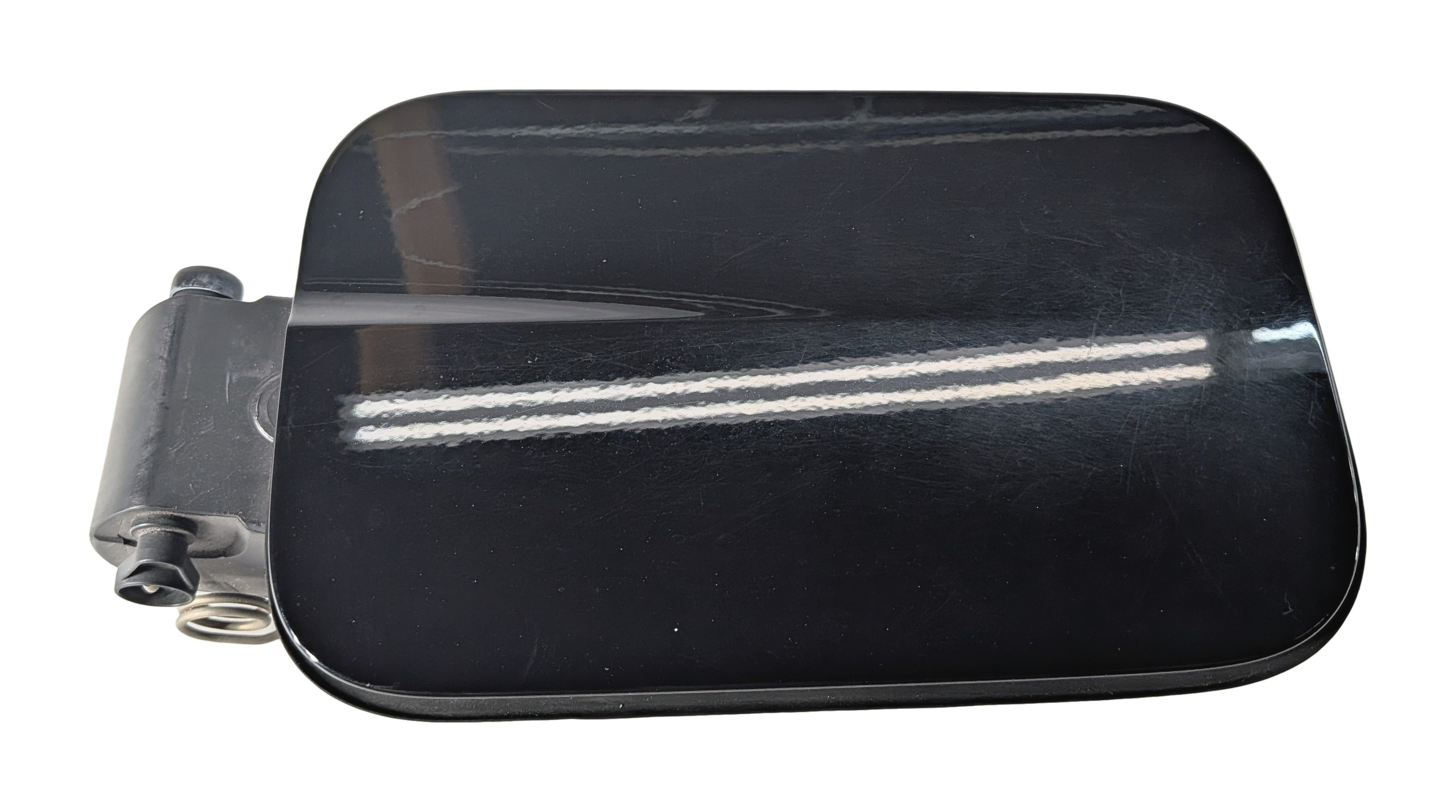 2010-2016 E-CLASS (W212) SEDAN FUEL TANK DOOR LID COVER w/HOUSING (Black) — exact item pictured