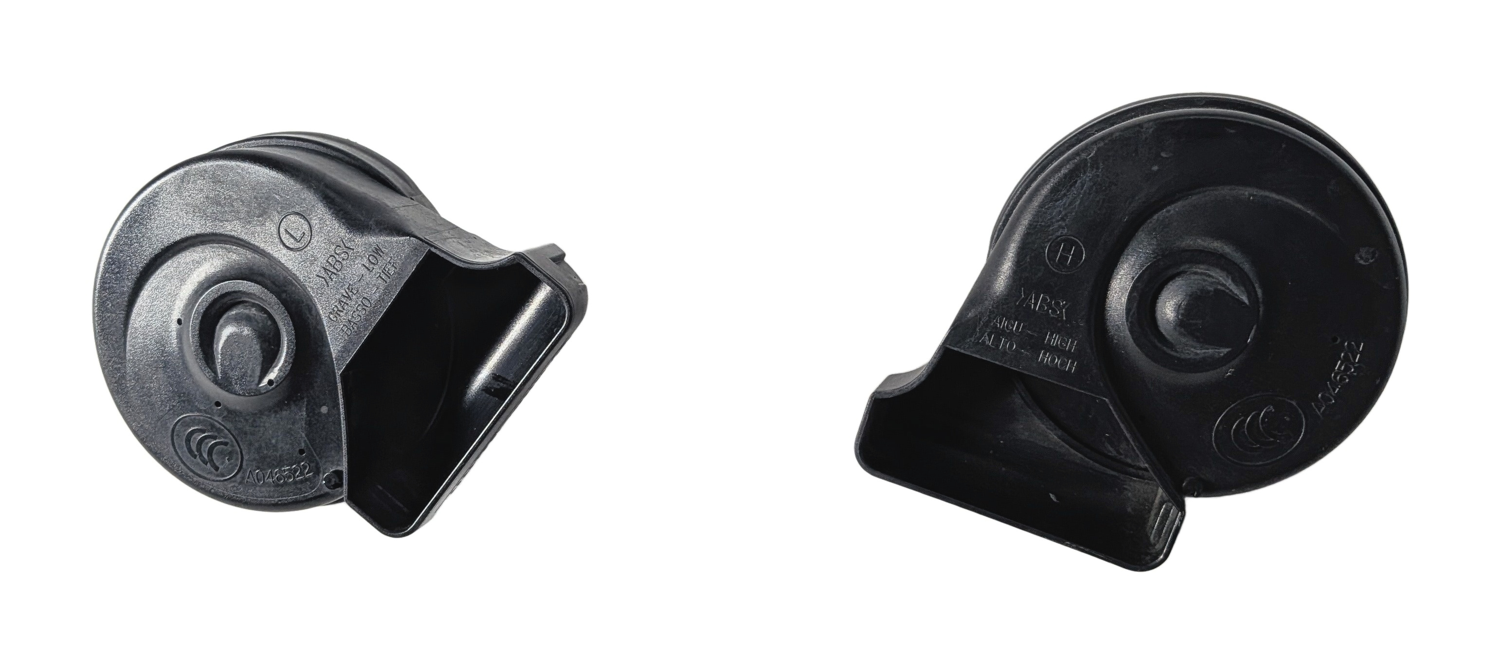 08-18 MERCEDES C E GLK CLS CLASS (C218 W204 W212 X204) HIGH & LOW TONE HORN SET2 — exact item pictured