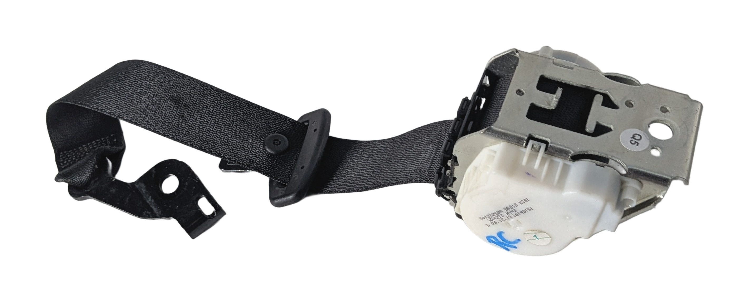 2011 MERCEDES E350 W212 REAR CENTER SEAT SAFETY BELT SEATBELT RETRACTOR (Black) — exact item pictured