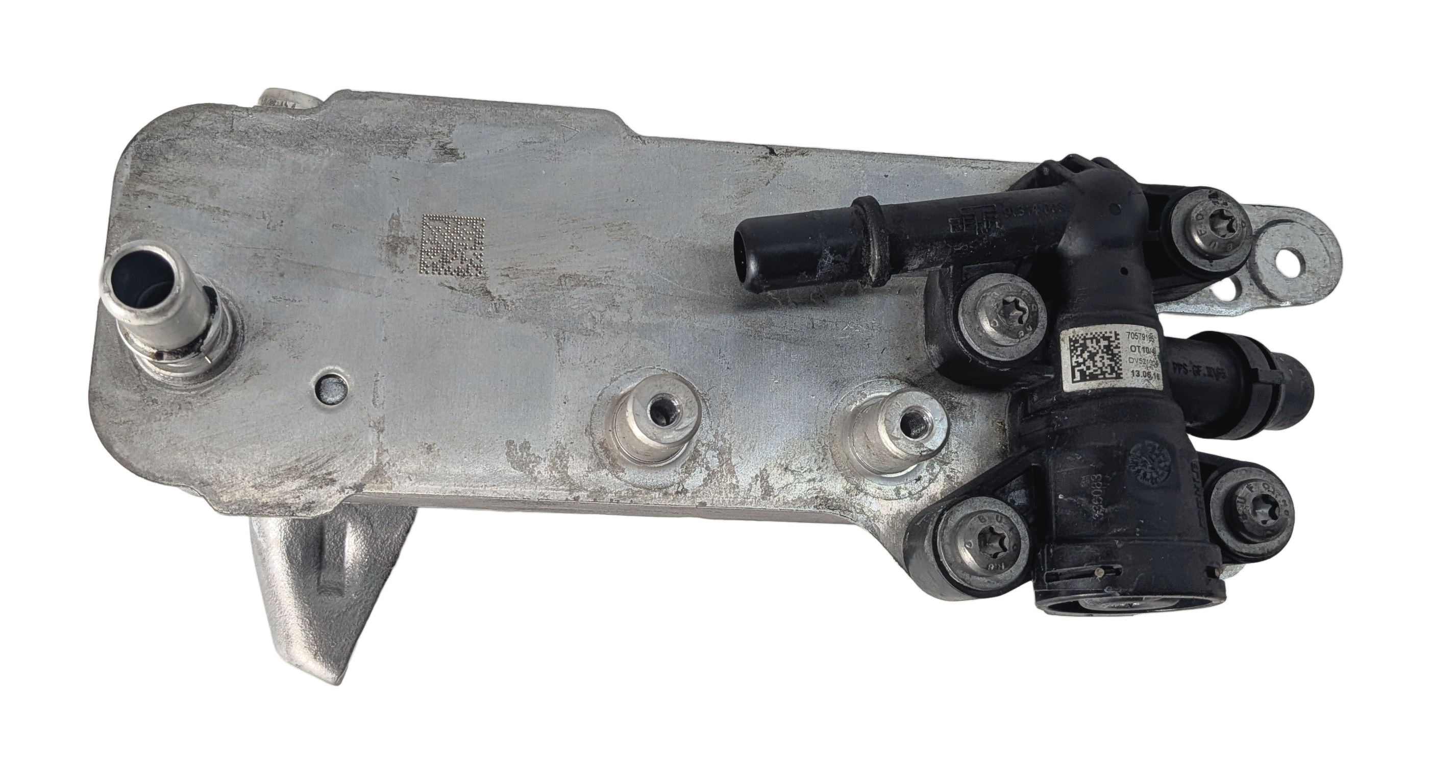 16-19 BMW 330E 530i X3 X4 (F30 G01 G02 G30) TRANSMISSION OIL COOLER & THERMOSTAT — exact item pictured