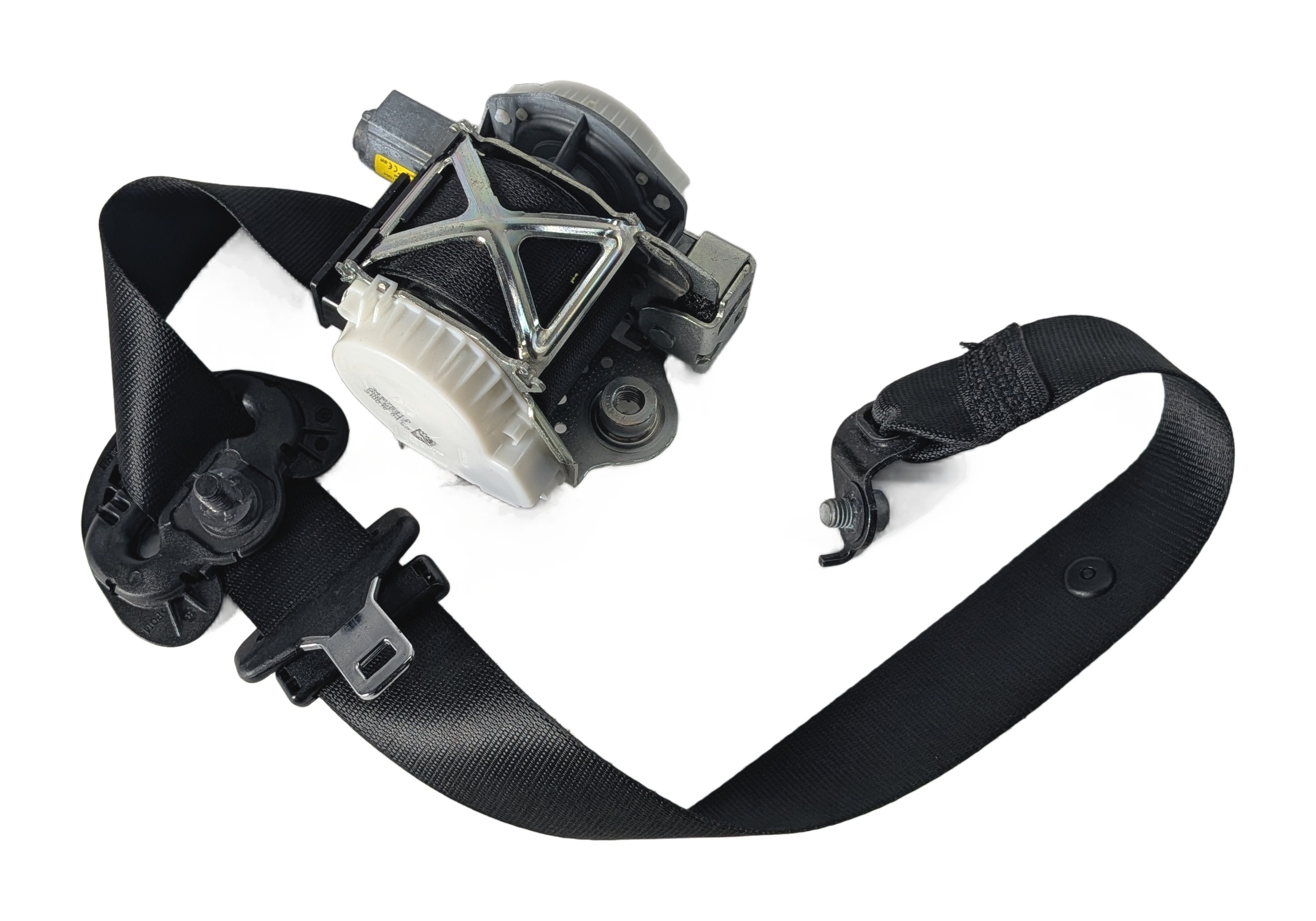 14-19 BMW 3 4 SERIES (F30 F32 F34) RIGHT PASSENGER SEATBELT RETRACTOR (Black) — exact item pictured