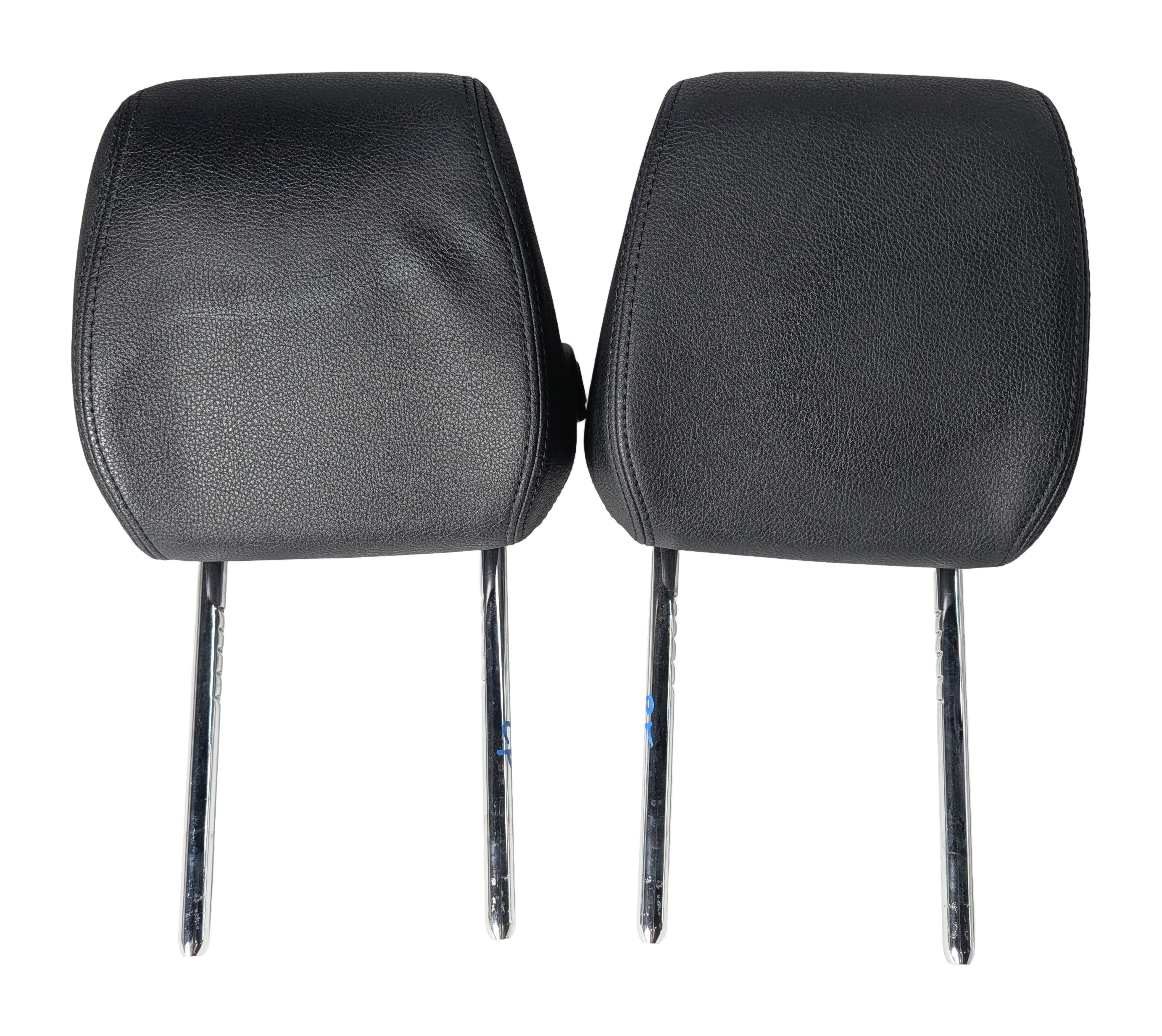 2014 BMW 328D (F30) FRONT LEFT & RIGHT SEAT HEADREST SET/2 (Black) — exact item pictured