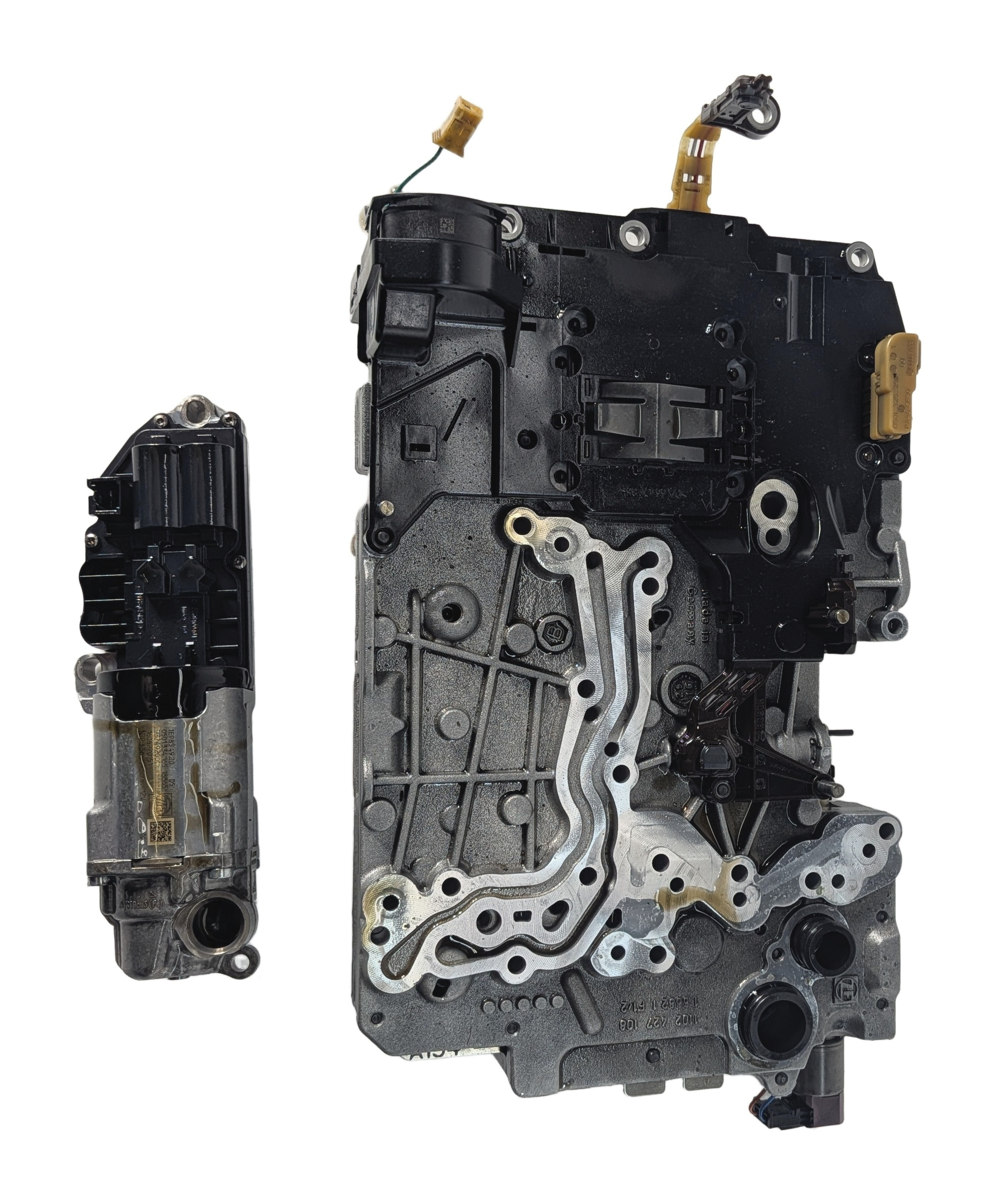 16-18 BMW 330E HYBRID (F30) 8P75HZ AUTO TRANSMISSION VALVE BODY & MECHATRONIC — exact item pictured