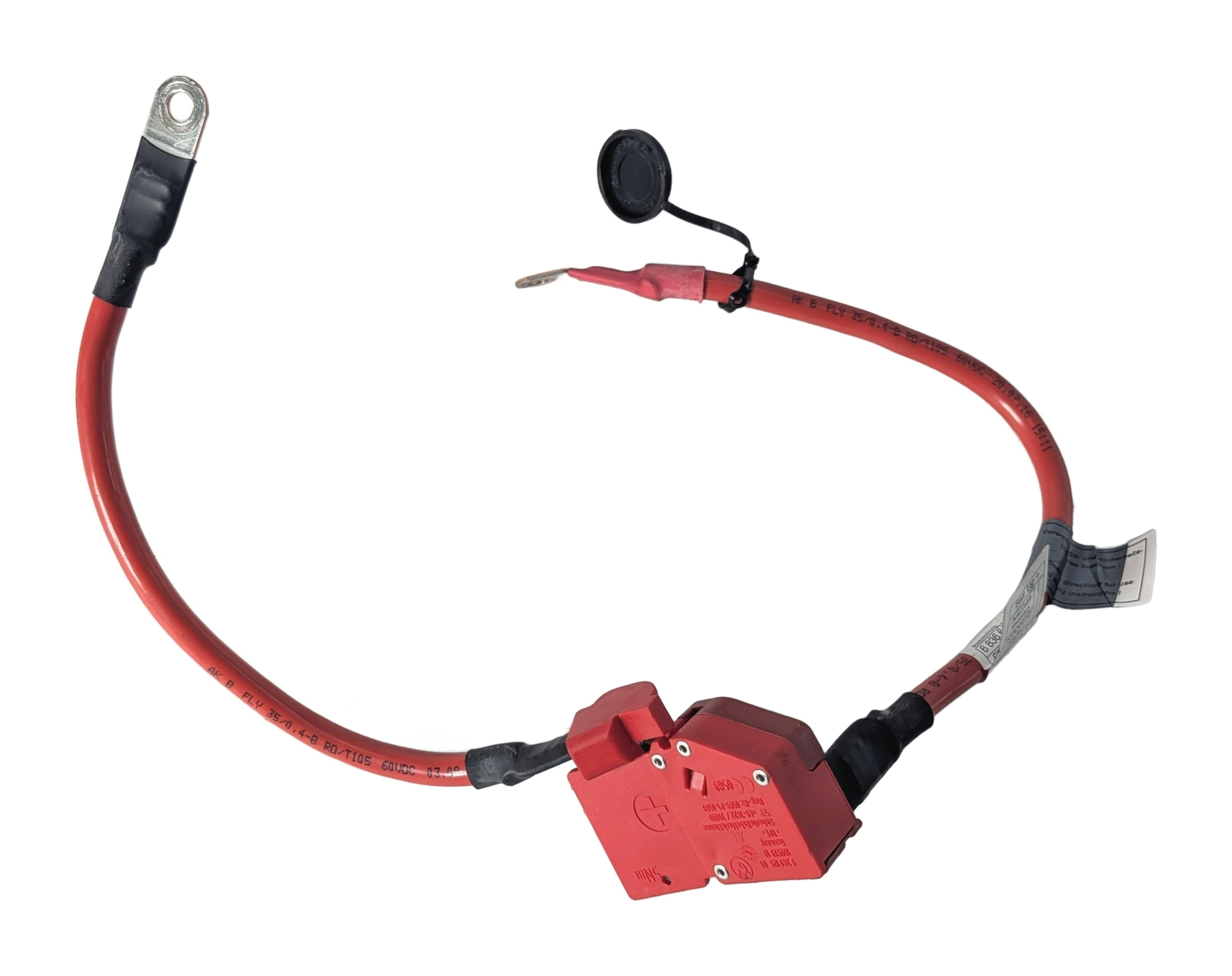 2017 BMW 330E (F30) 2.0L POSITIVE BATTERY CABLE LEAD w/ SAFETY TERMINAL — exact item pictured