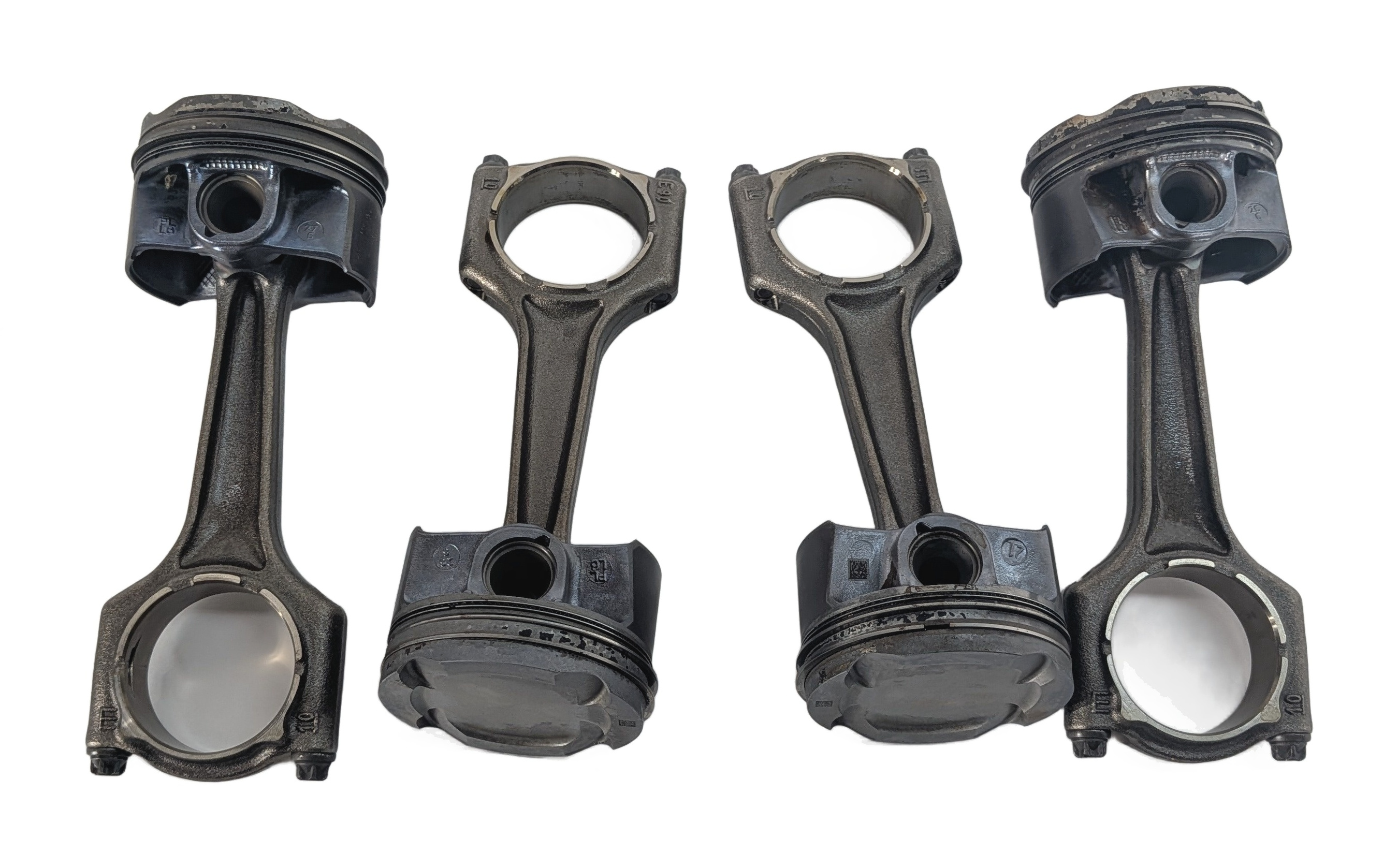 16-19 BMW 330E HYBRID (F30) 2.0L B48B20A ENGINE PISTON & CONNECTING ROD SET-4 — exact item pictured