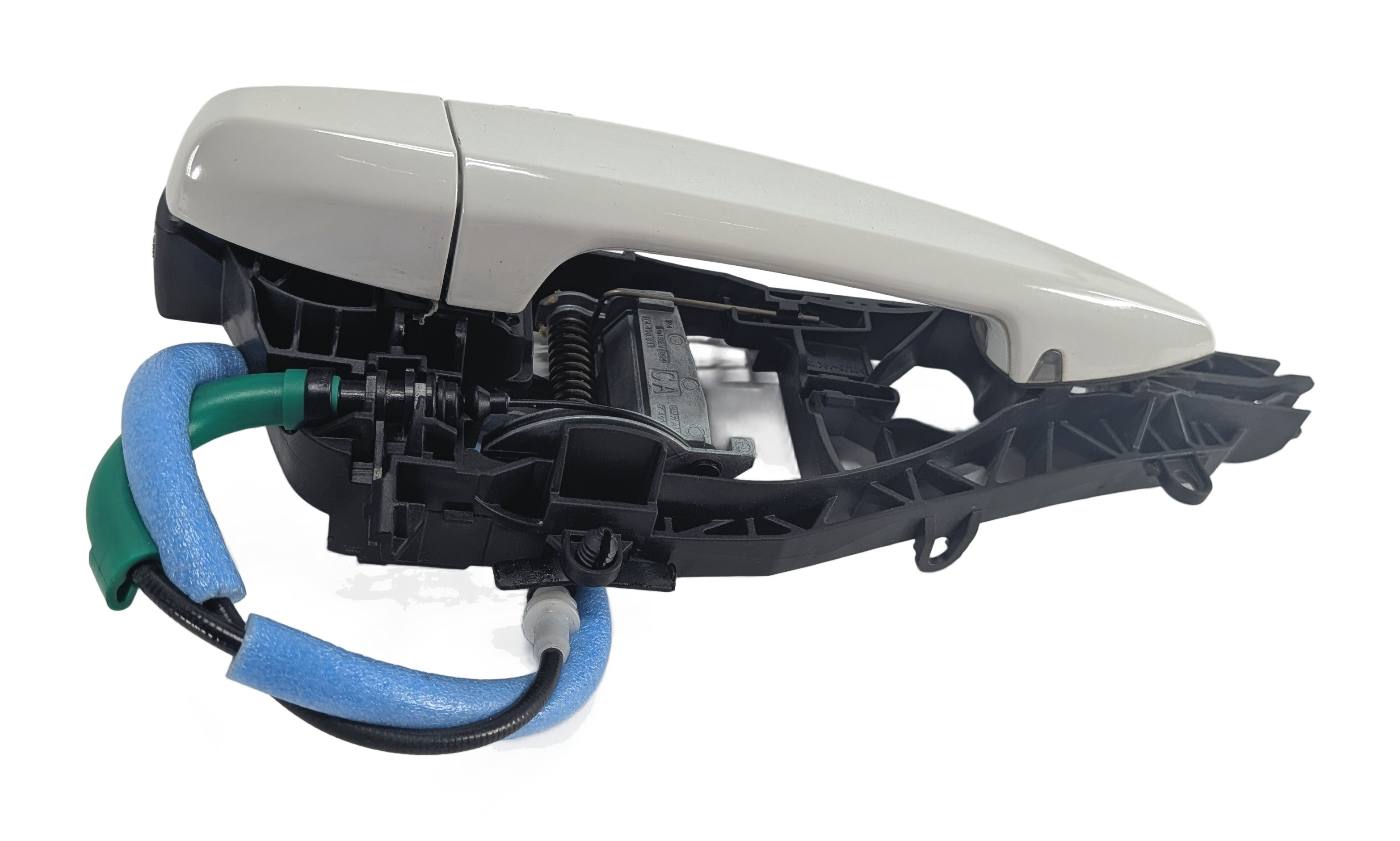 14-21 BMW X1 X2 X5 X6 (F15 F16 F39 F48) FRONT RIGHT COMFORT DOOR HANDLE (White) — exact item pictured