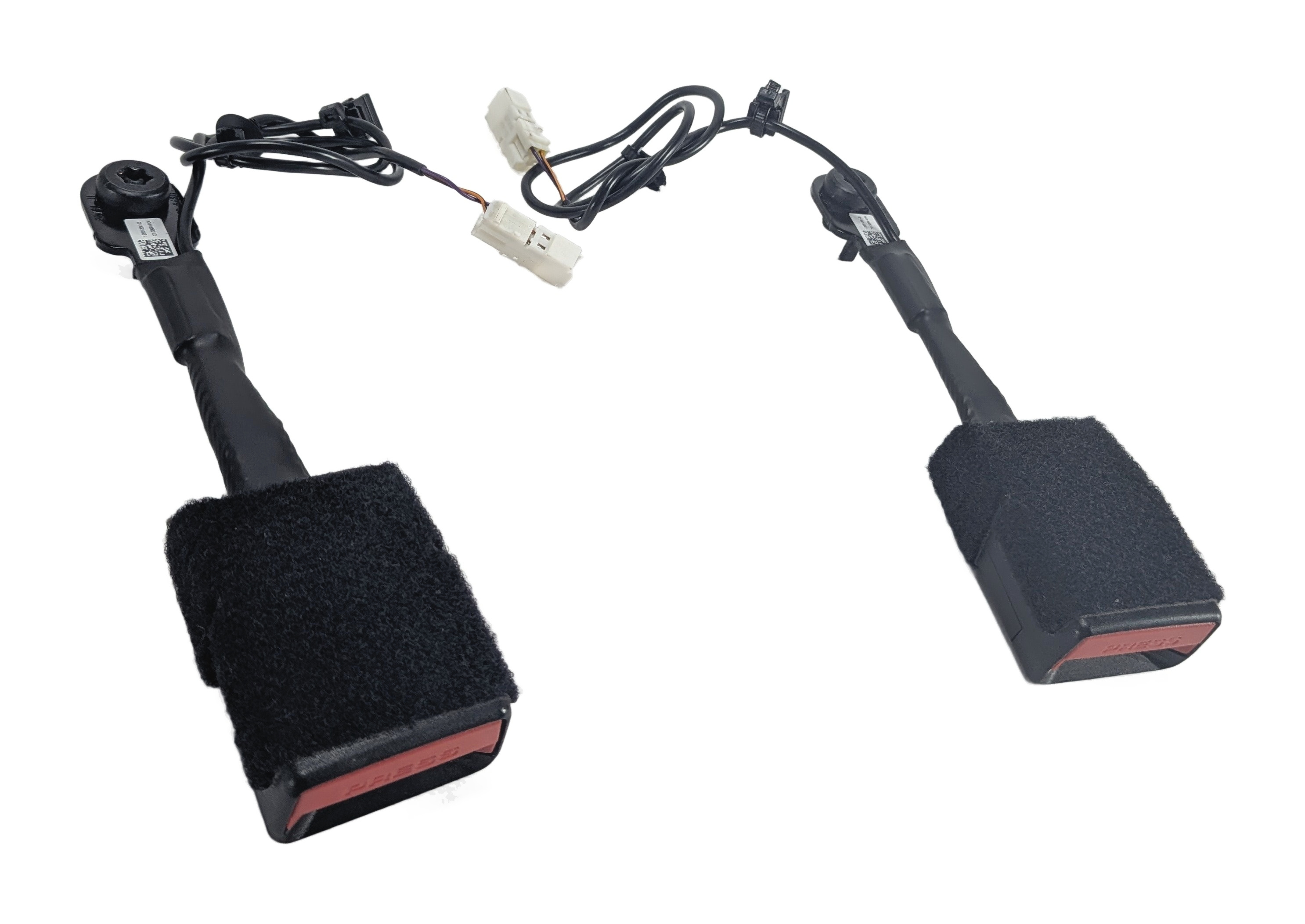 2014-2018 MINI COOPER / BMW X1 FRONT LEFT/RIGHT SEATBELT BUCKLE SET/2 (Black) — exact item pictured