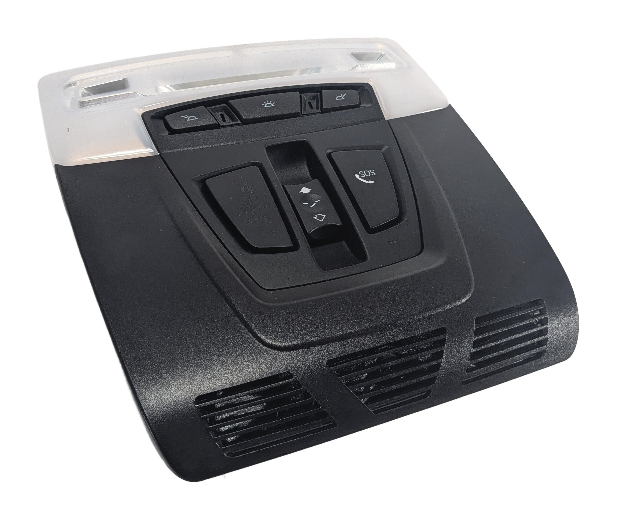 2016 BMW X1 (F48) FRONT OVERHEAD CONSOLE DOME LIGHT w/SUNROOF SWITCH (Black) — exact item pictured
