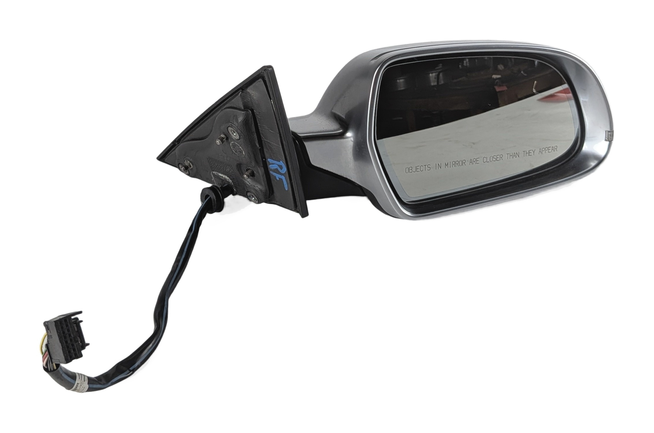 09-14 AUDI A5 S5 B8 8T RIGHT HEAT MEM AUTODIM MAN FOLD SIGNAL MIRROR (ALUMINUM) — exact item pictured