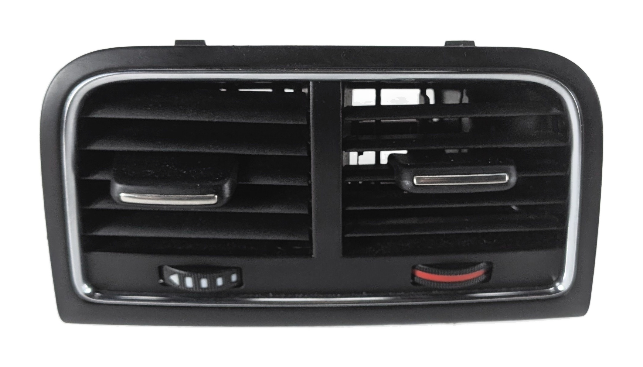 2012 AUDI S5 B8 8T REAR CENTER CONSOLE DASH HEAT AIR AC VENT GRILLE OEM (Black) — exact item pictured