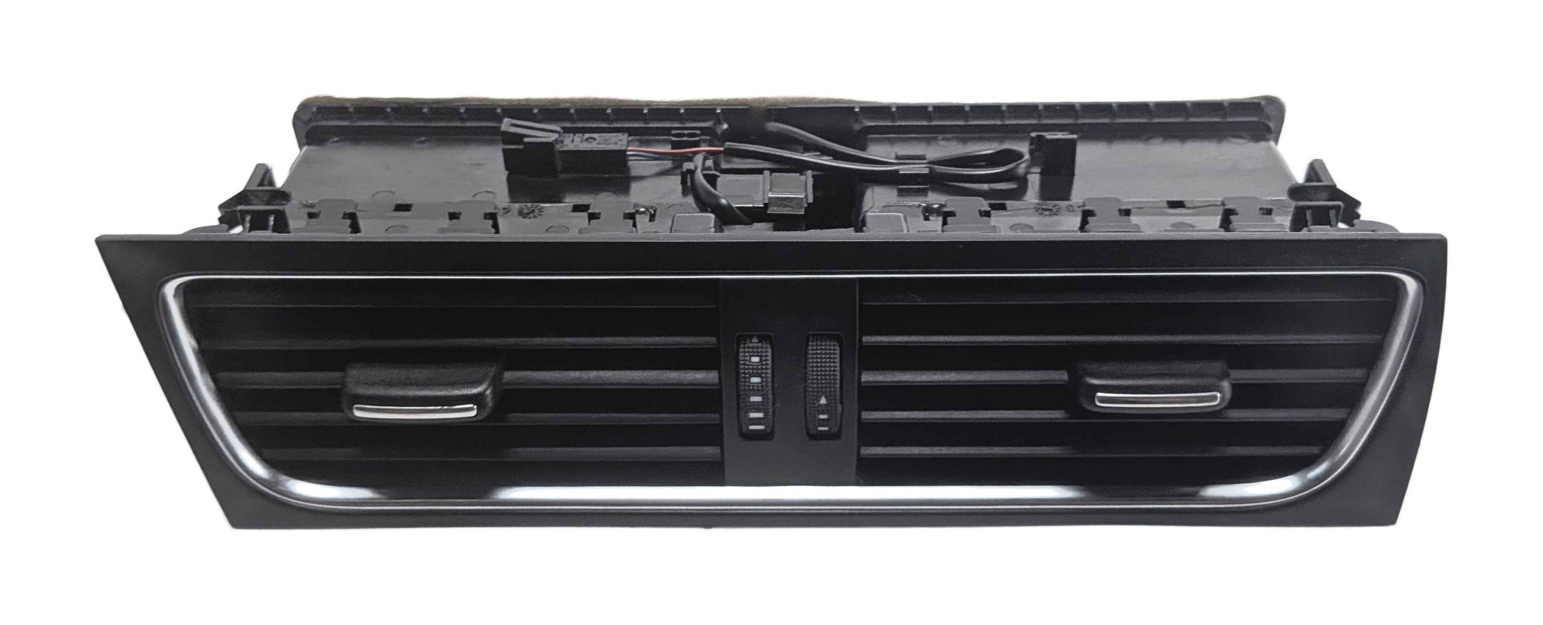 2012 AUDI S5 B8 8T FRONT CENTER DASH HEAT AIR AC VENT GRILLE ASSEMBLY (Black) — exact item pictured