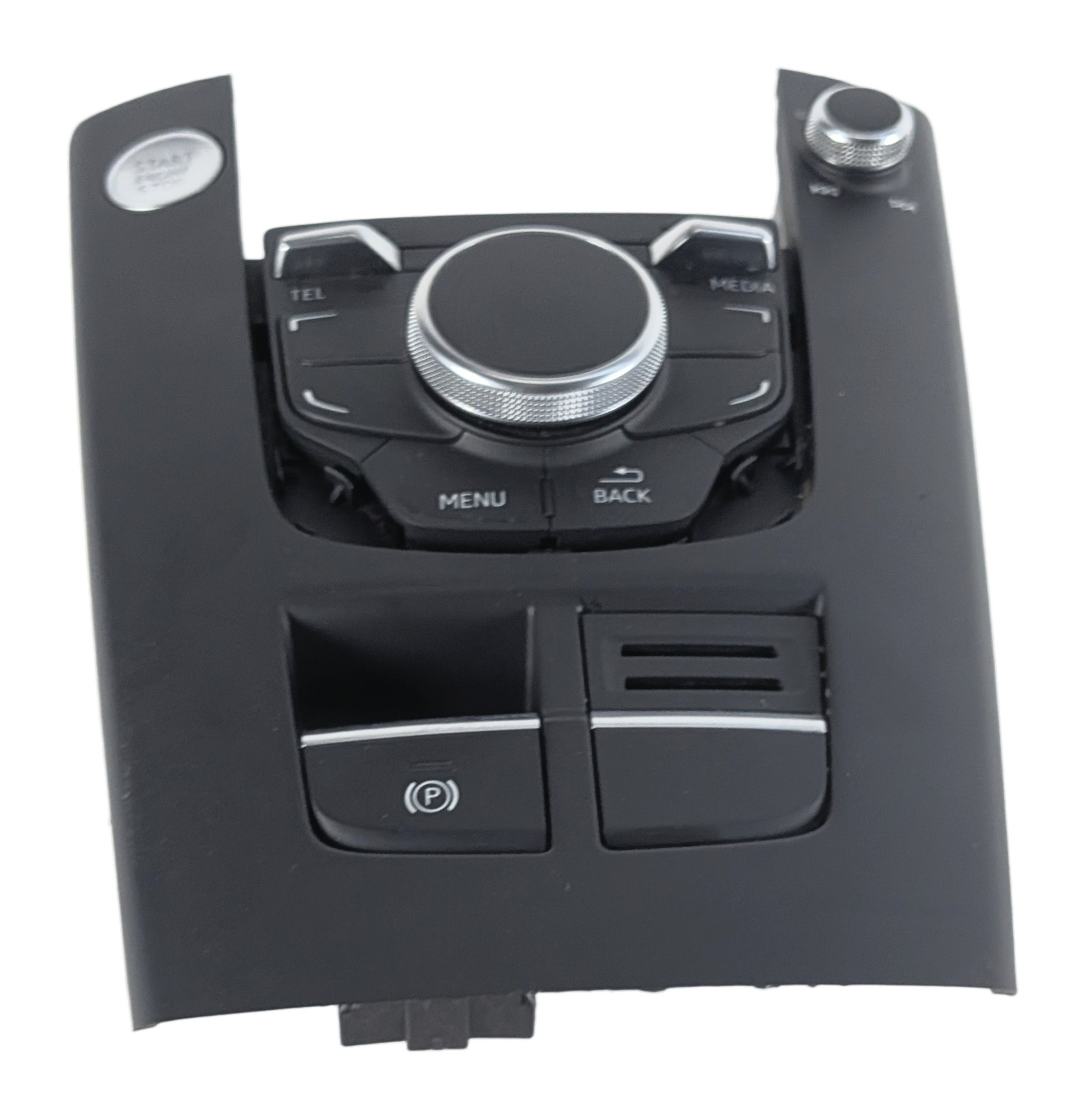 16-18 AUDI A3 E-TRON (8V 8VF) RADIO STEREO MMI CONTROL SWITCH KNOB BUTTON PANEL — exact item pictured